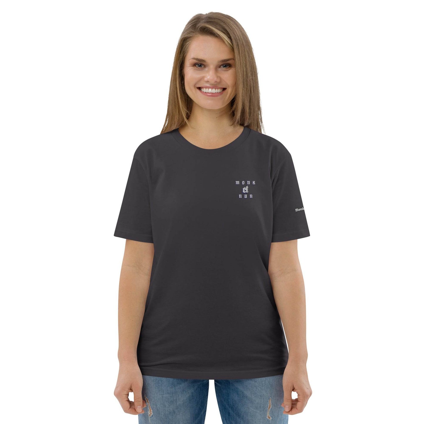 Unisex organic 100%cotton t-shirt Always think positive - Monk&Nun UnisexClothing