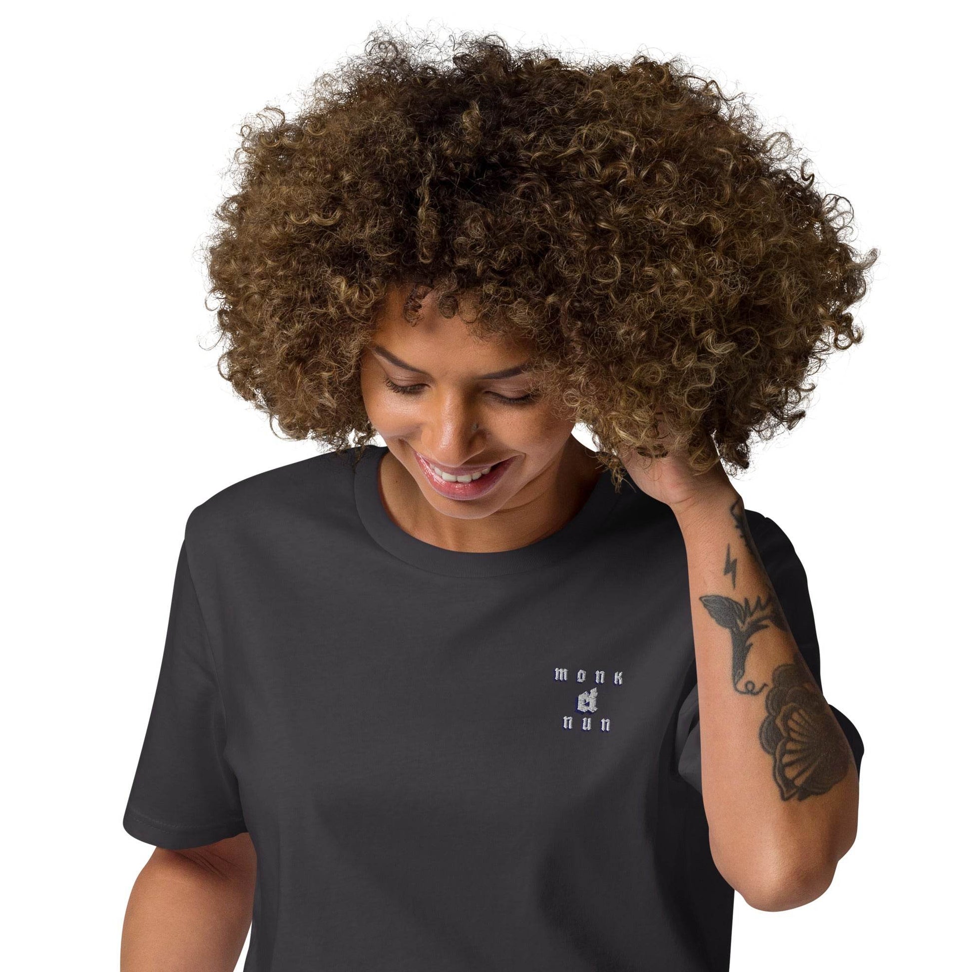 Unisex organic 100%cotton t-shirt Always think positive - Monk&Nun UnisexClothing