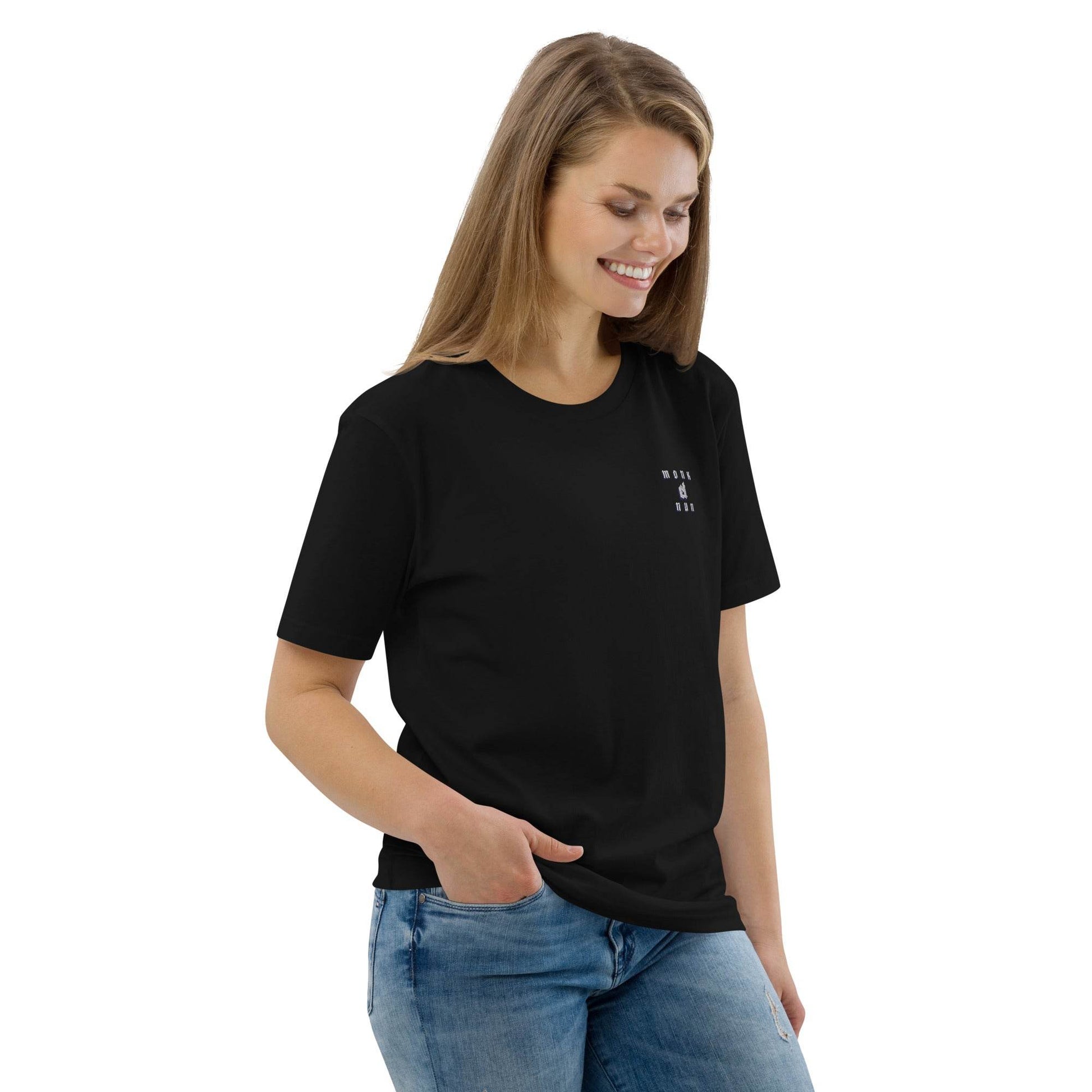 Unisex organic 100%cotton t-shirt Always think positive - Monk&Nun UnisexClothing