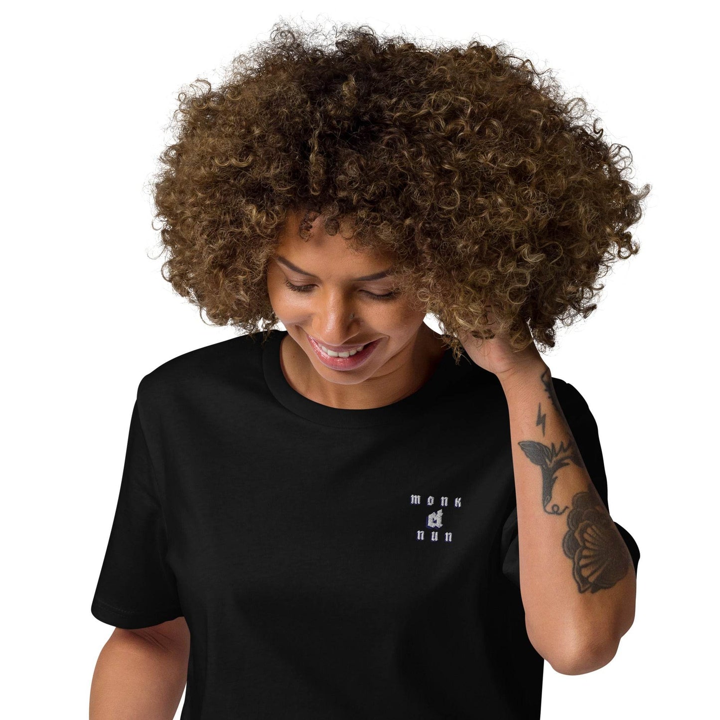 Unisex organic 100%cotton t-shirt Always think positive - Monk&Nun UnisexClothing