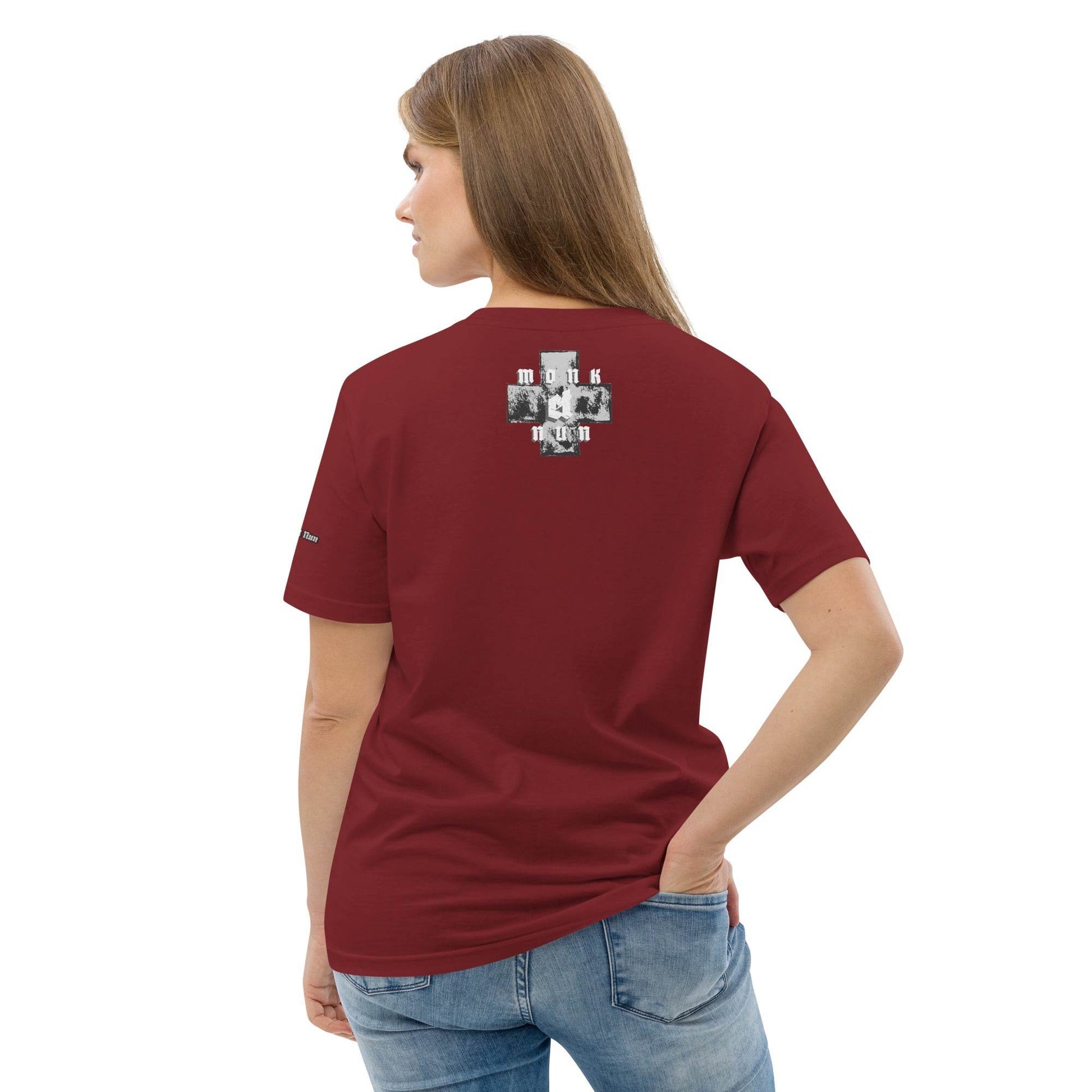 Unisex organic 100%cotton t-shirt Always think positive - Monk&Nun UnisexClothing