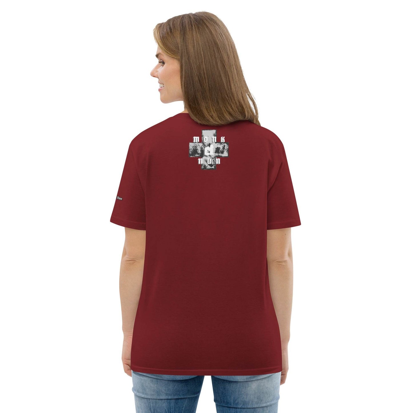 Unisex organic 100%cotton t-shirt Always think positive - Monk&Nun UnisexClothing