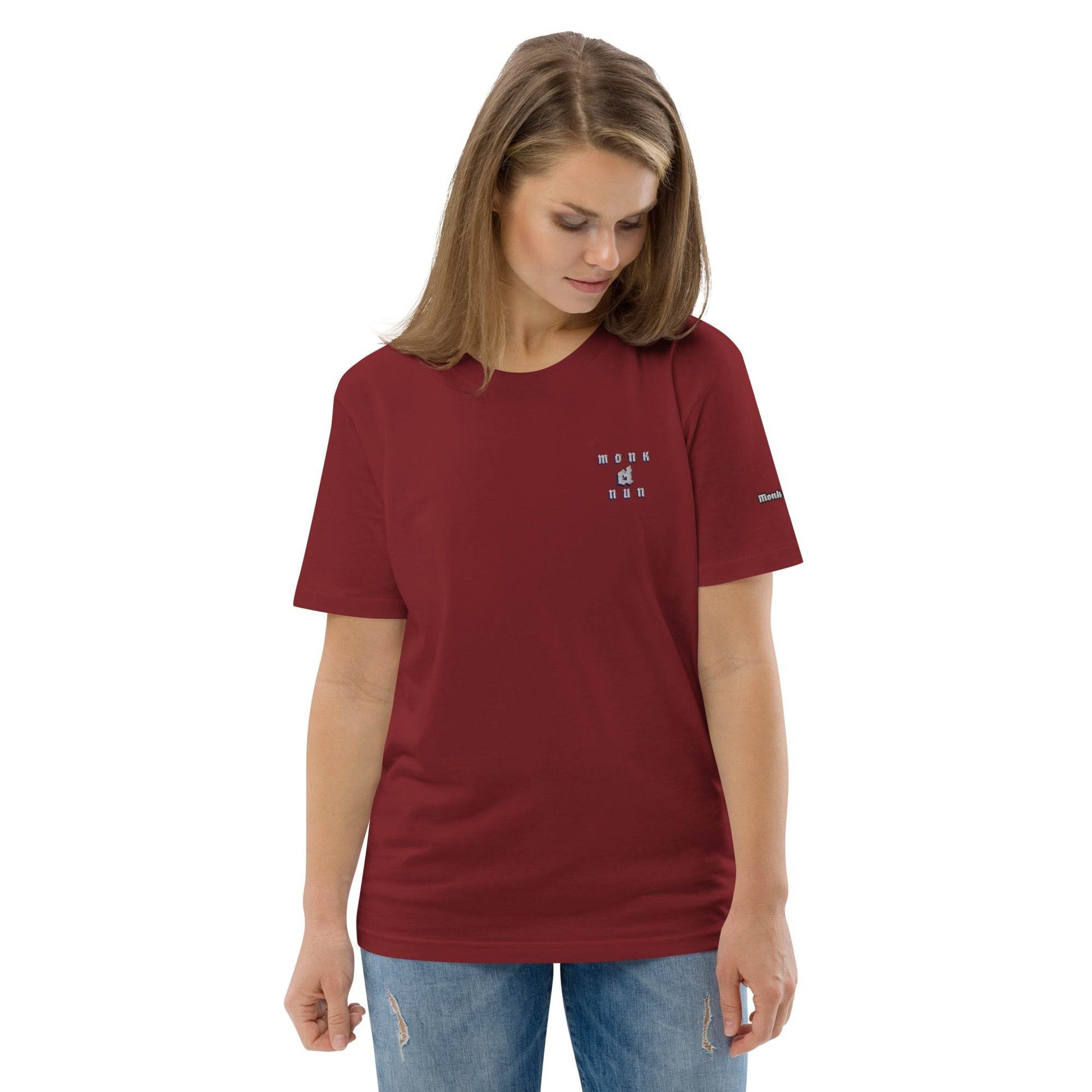 Unisex organic 100%cotton t-shirt Always think positive - Monk&Nun UnisexClothing