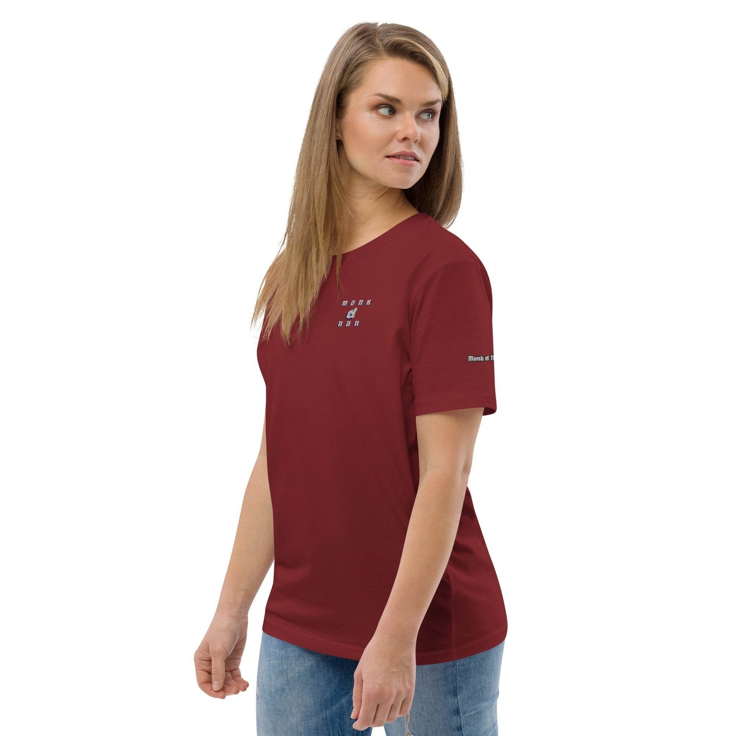 Unisex organic 100%cotton t-shirt Always think positive - Monk&Nun UnisexClothing