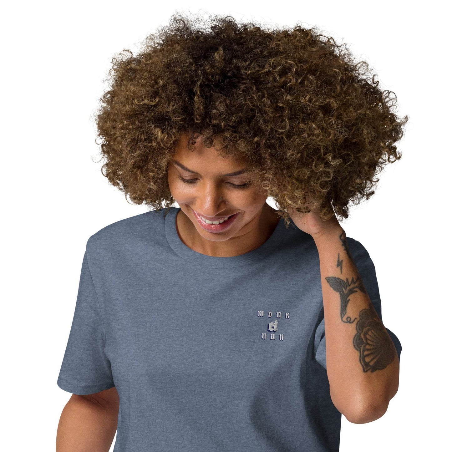 Unisex organic 100%cotton t-shirt Always think positive - Monk&Nun UnisexClothing