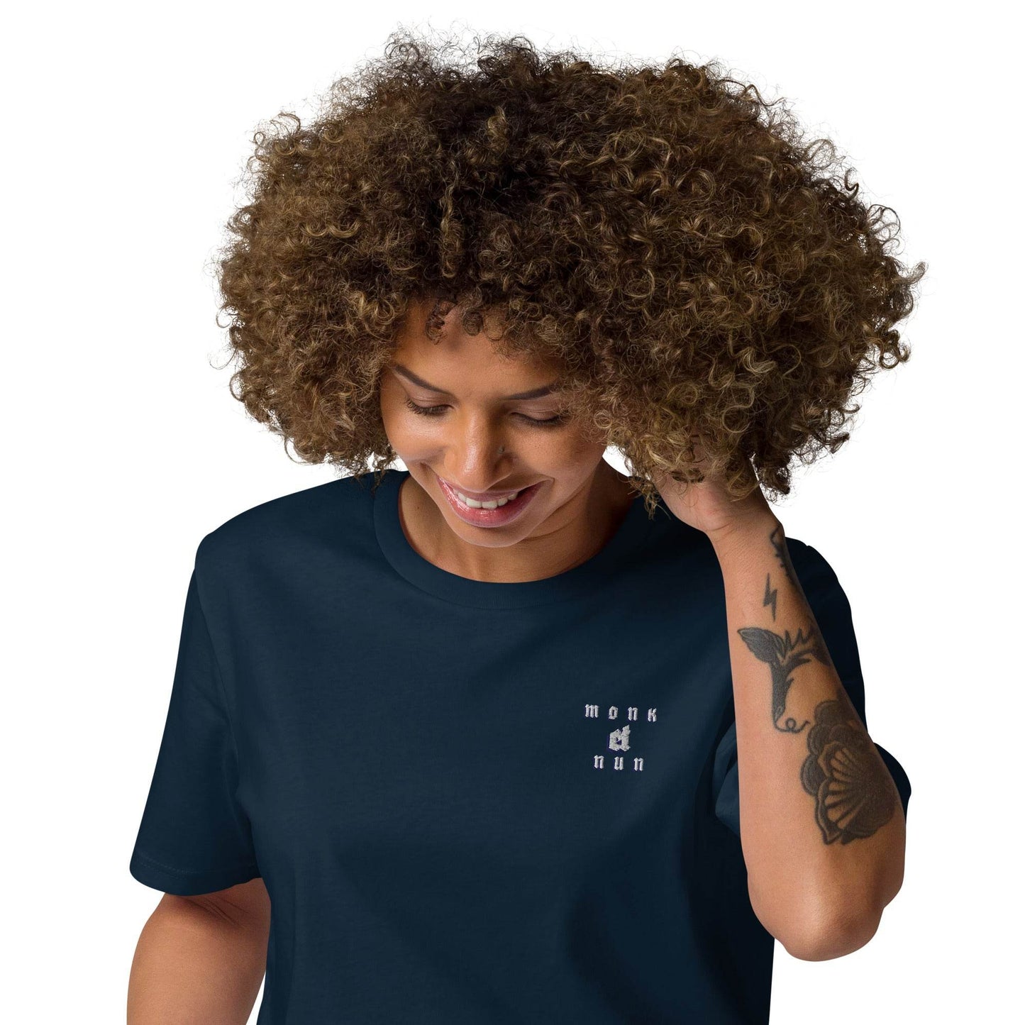 Unisex organic 100%cotton t-shirt Always think positive - Monk&Nun UnisexClothing