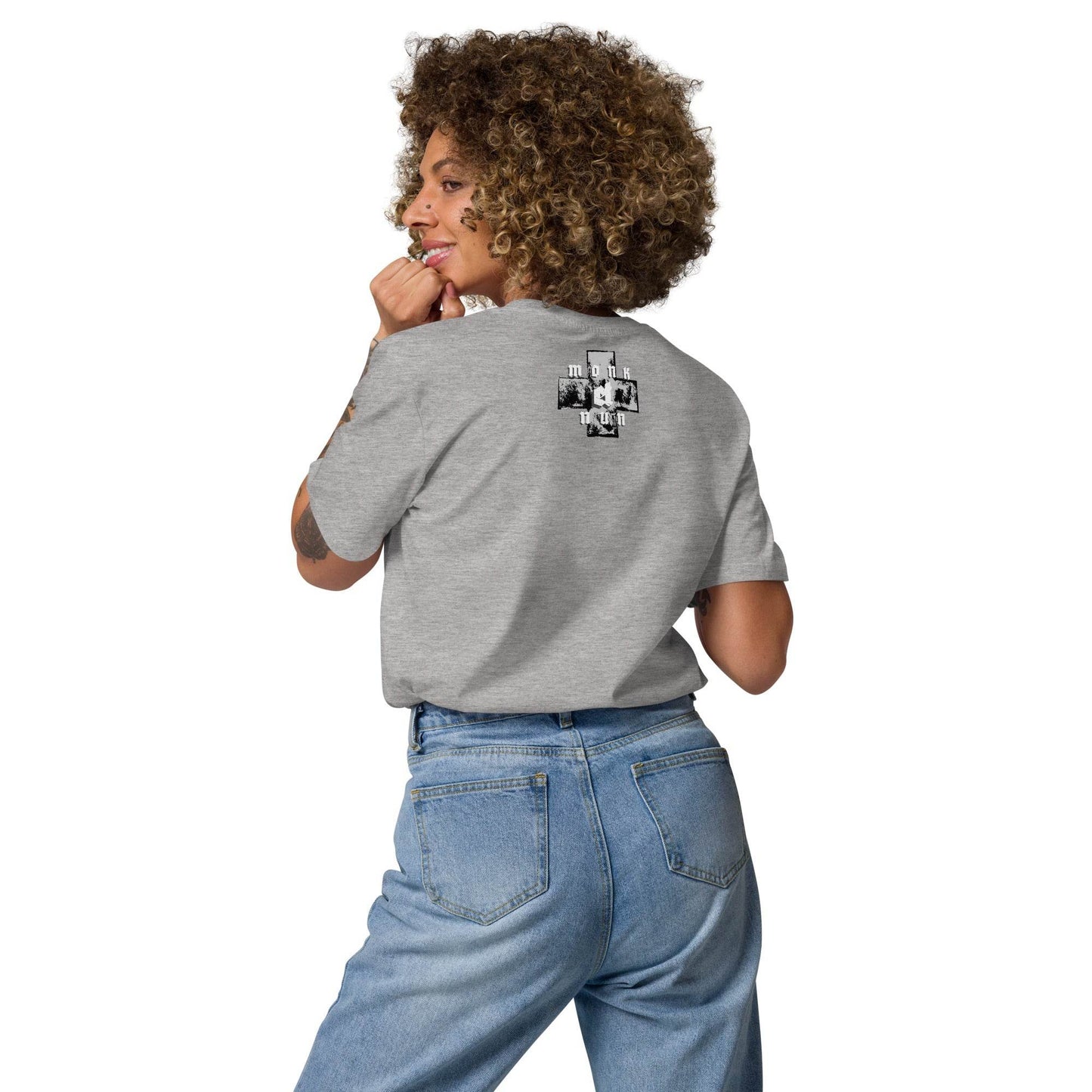 Unisex organic 100%cotton t-shirt Always think positive - Monk&Nun UnisexClothing