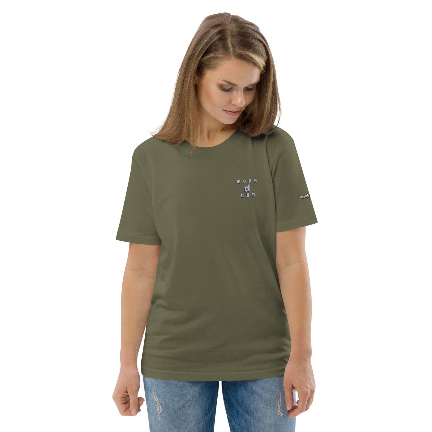 Unisex organic 100%cotton t-shirt Always think positive - Monk&Nun UnisexClothing