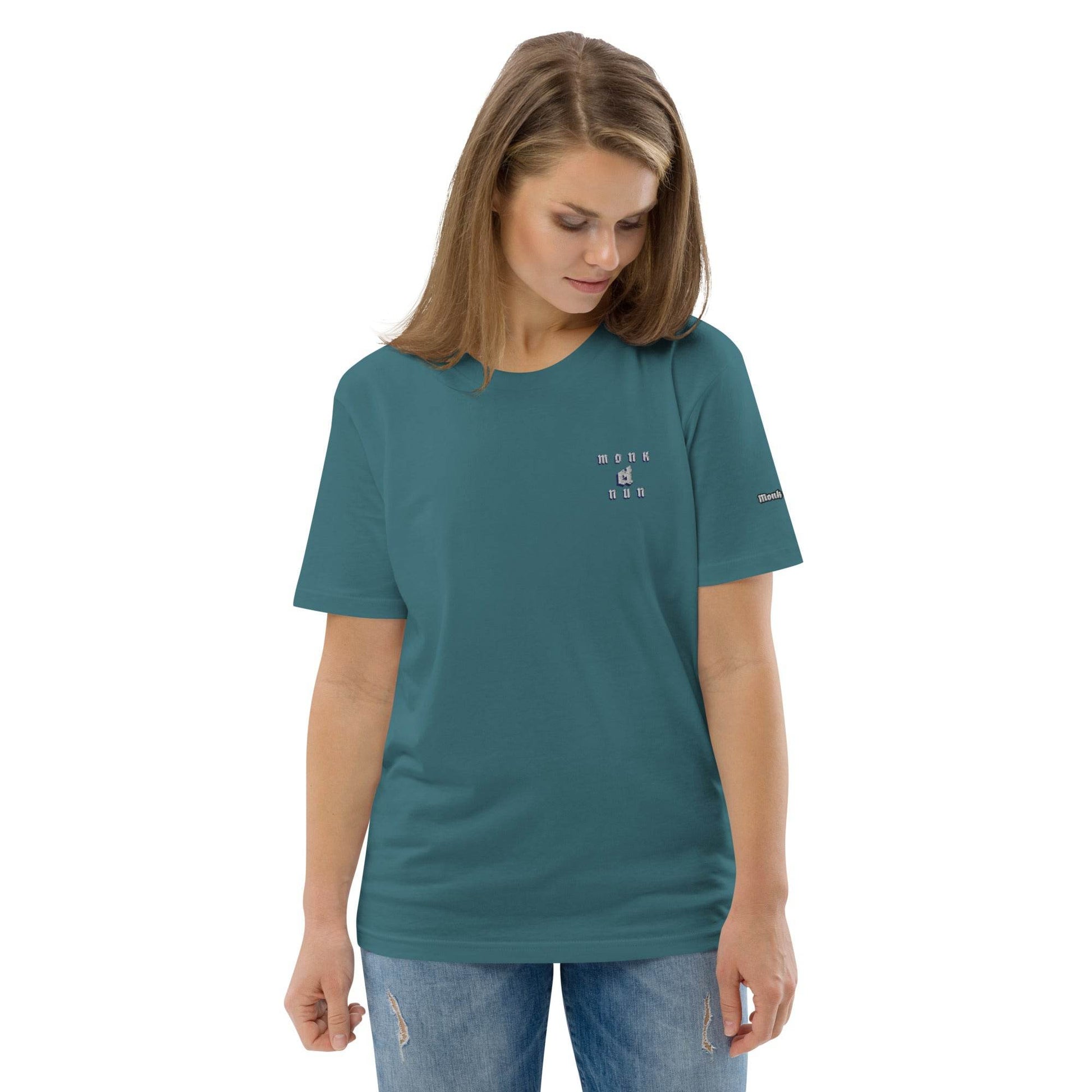 Unisex organic 100%cotton t-shirt Always think positive - Monk&Nun UnisexClothing