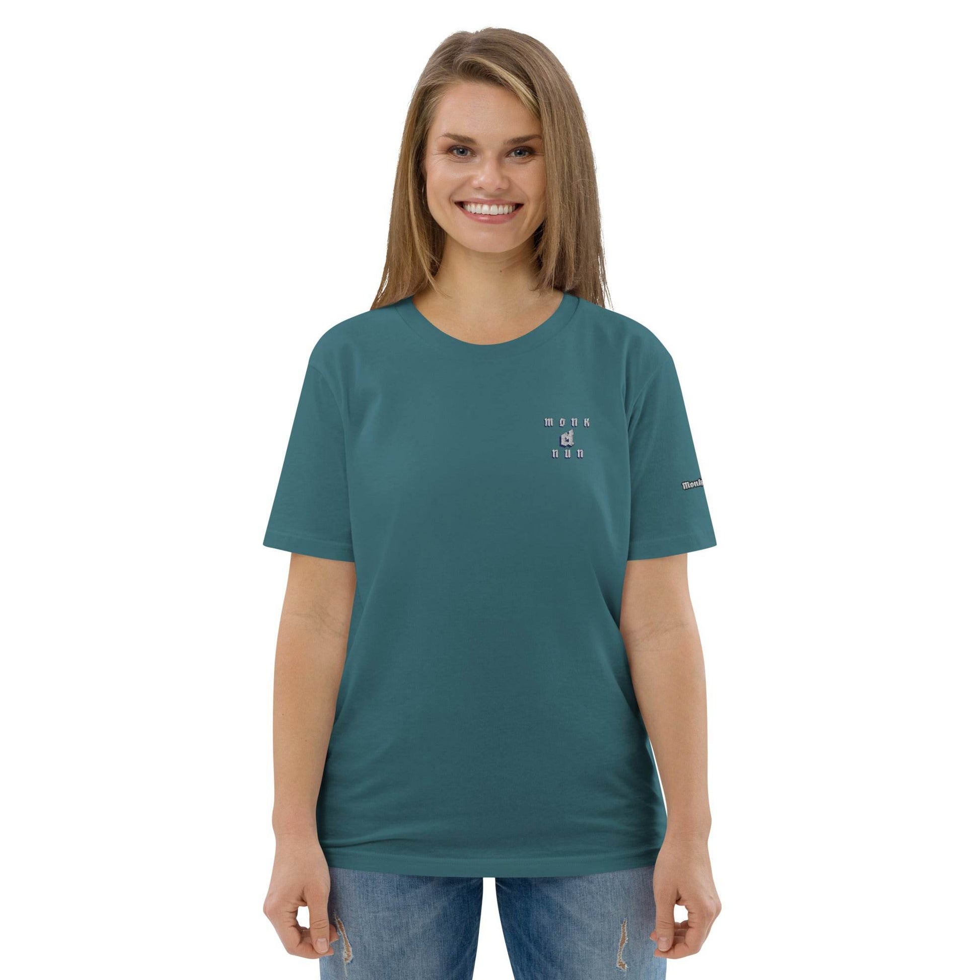 Unisex organic 100%cotton t-shirt Always think positive - Monk&Nun UnisexClothing