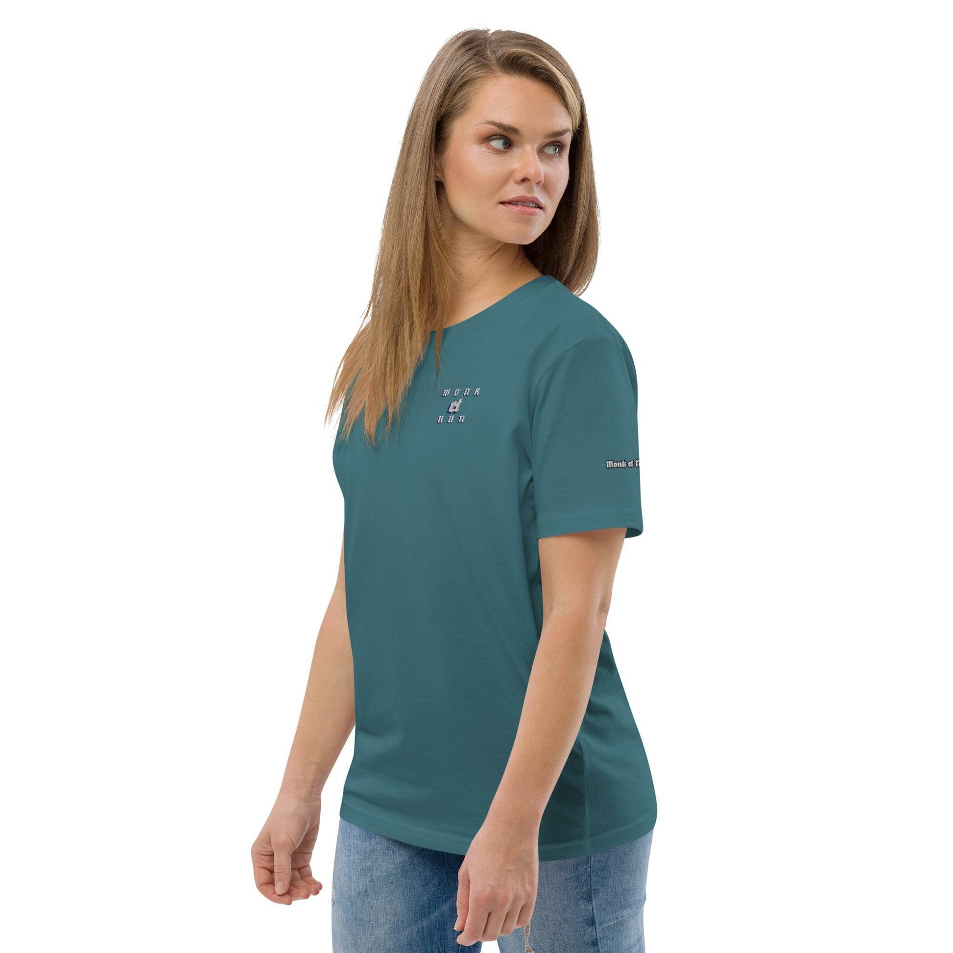 Unisex organic 100%cotton t-shirt Always think positive - Monk&Nun UnisexClothing