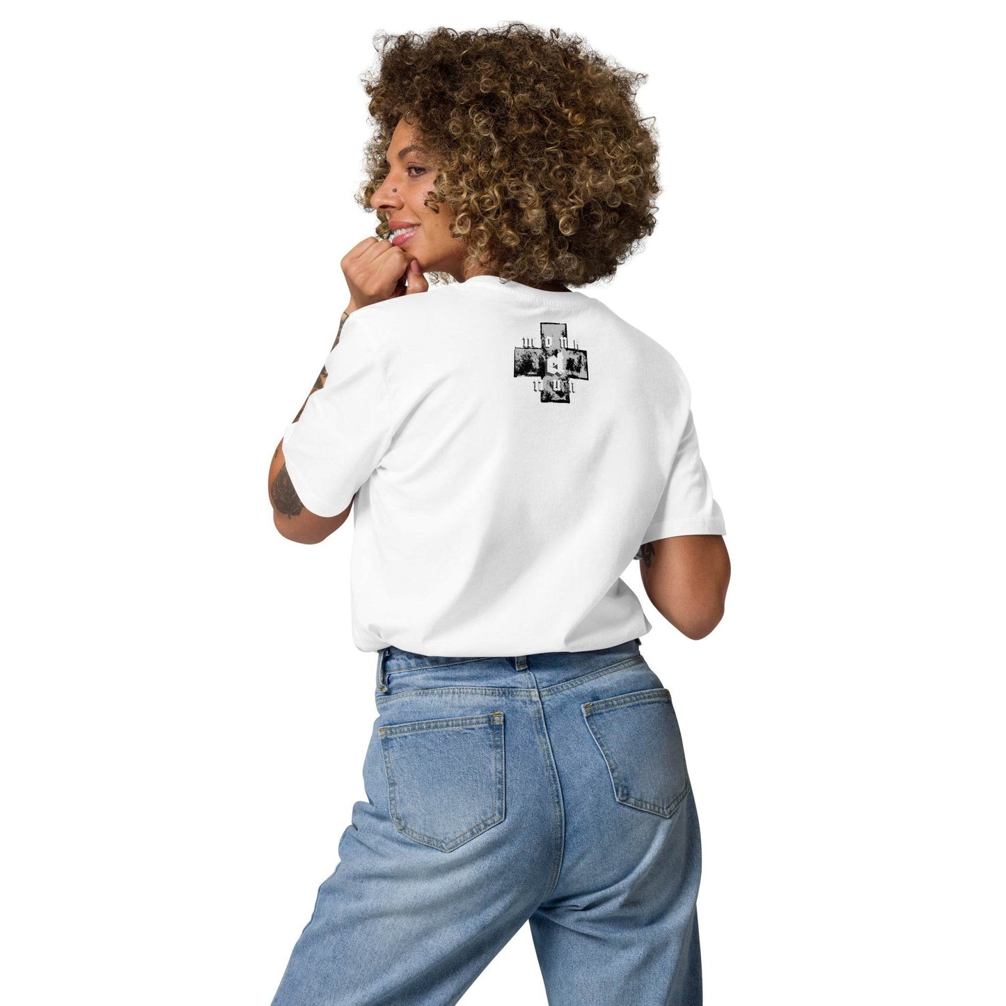 Unisex organic 100%cotton t-shirt Always think positive - Monk&Nun UnisexClothing
