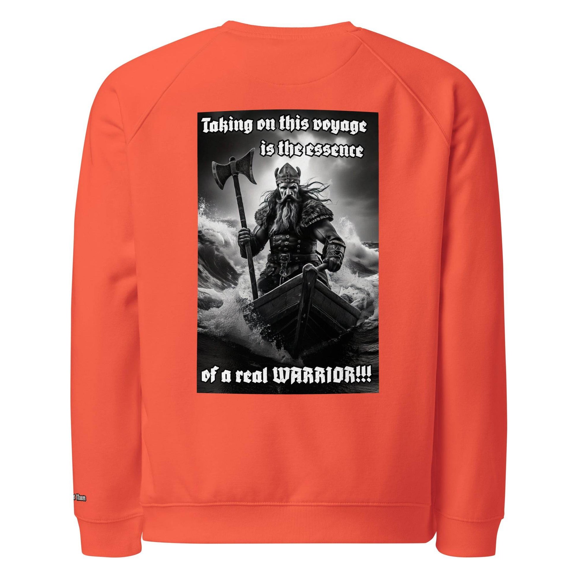 Unisex organic 100% cotton raglan sweatshirt Design #12 - Monk&Nun UnisexClothing