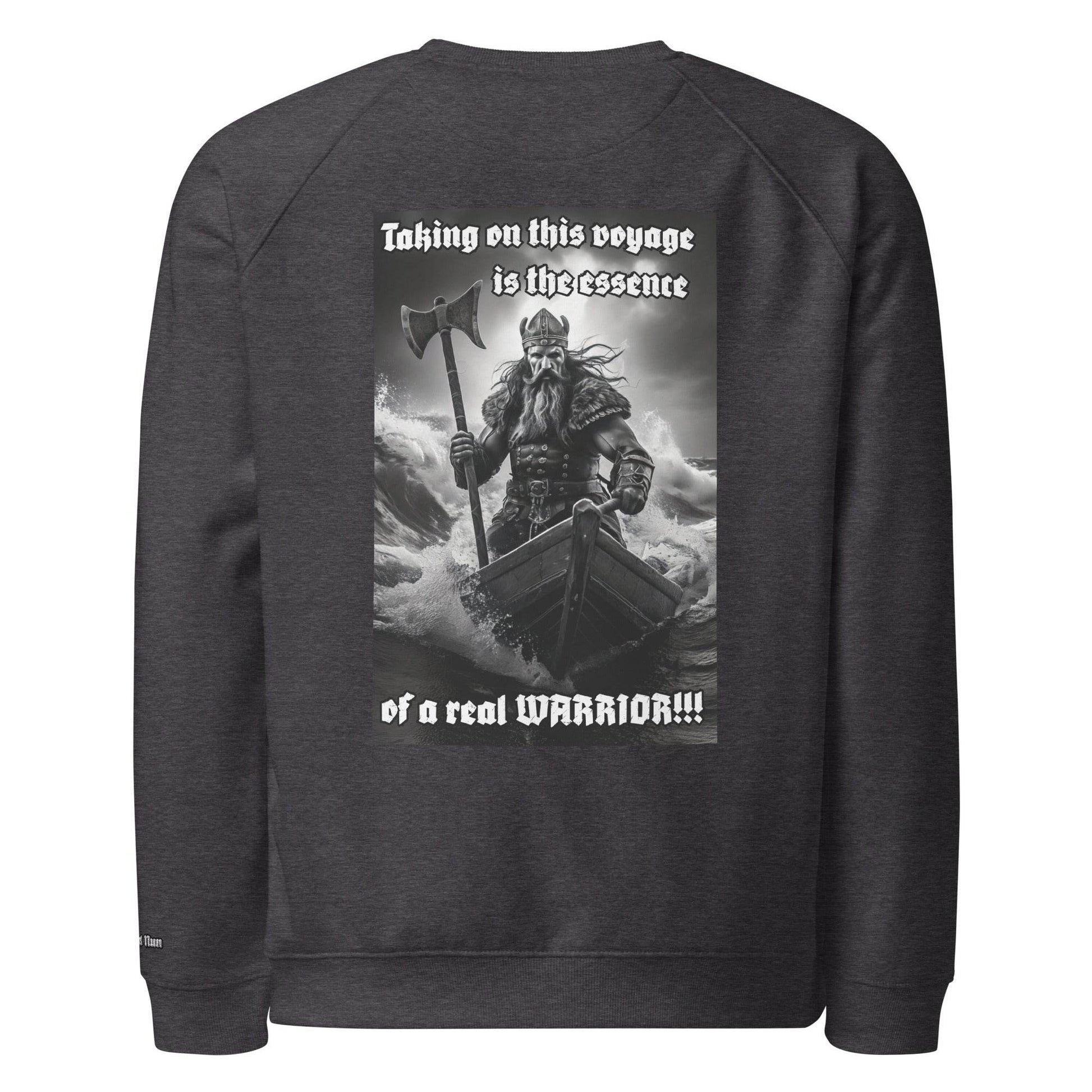 Unisex organic 100% cotton raglan sweatshirt Design #12 - Monk&Nun UnisexClothing