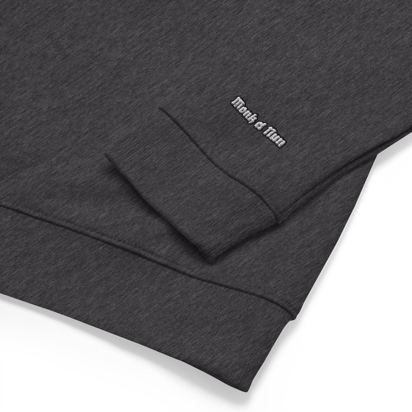 Unisex organic 100% cotton raglan sweatshirt Always think positive - Monk&Nun UnisexClothing