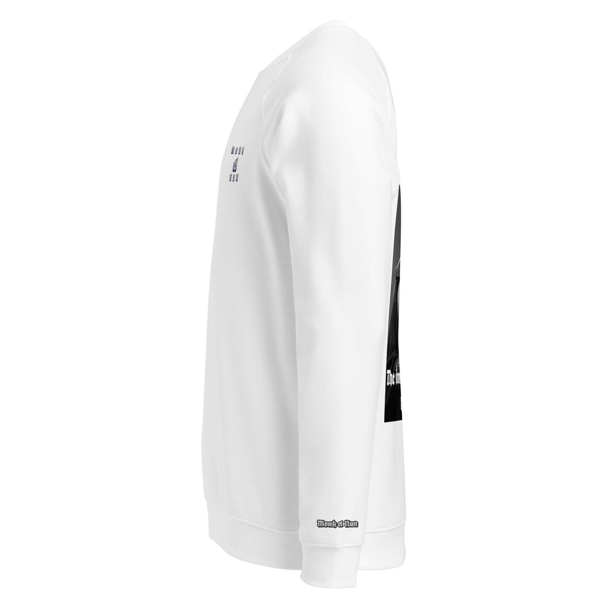 Unisex organic 100% cotton raglan sweatshirt Design #3 - Monk&Nun UnisexClothing