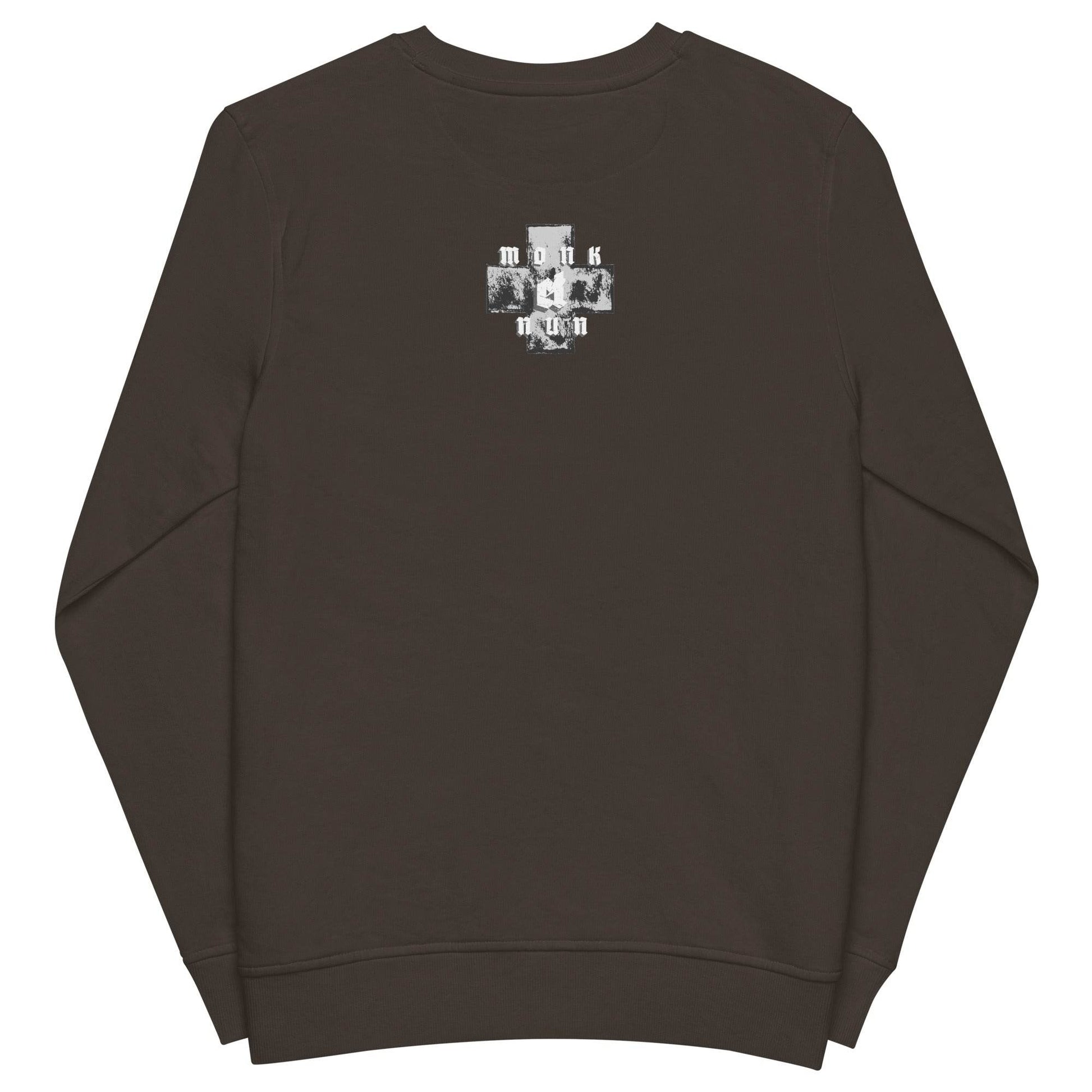 Unisex organic 80% cotton sweatshirt Always think positive - Monk&Nun UnisexClothing