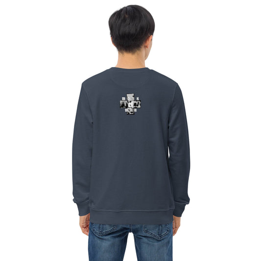 Unisex organic 80% cotton sweatshirt Always think positive - Monk&Nun UnisexClothing