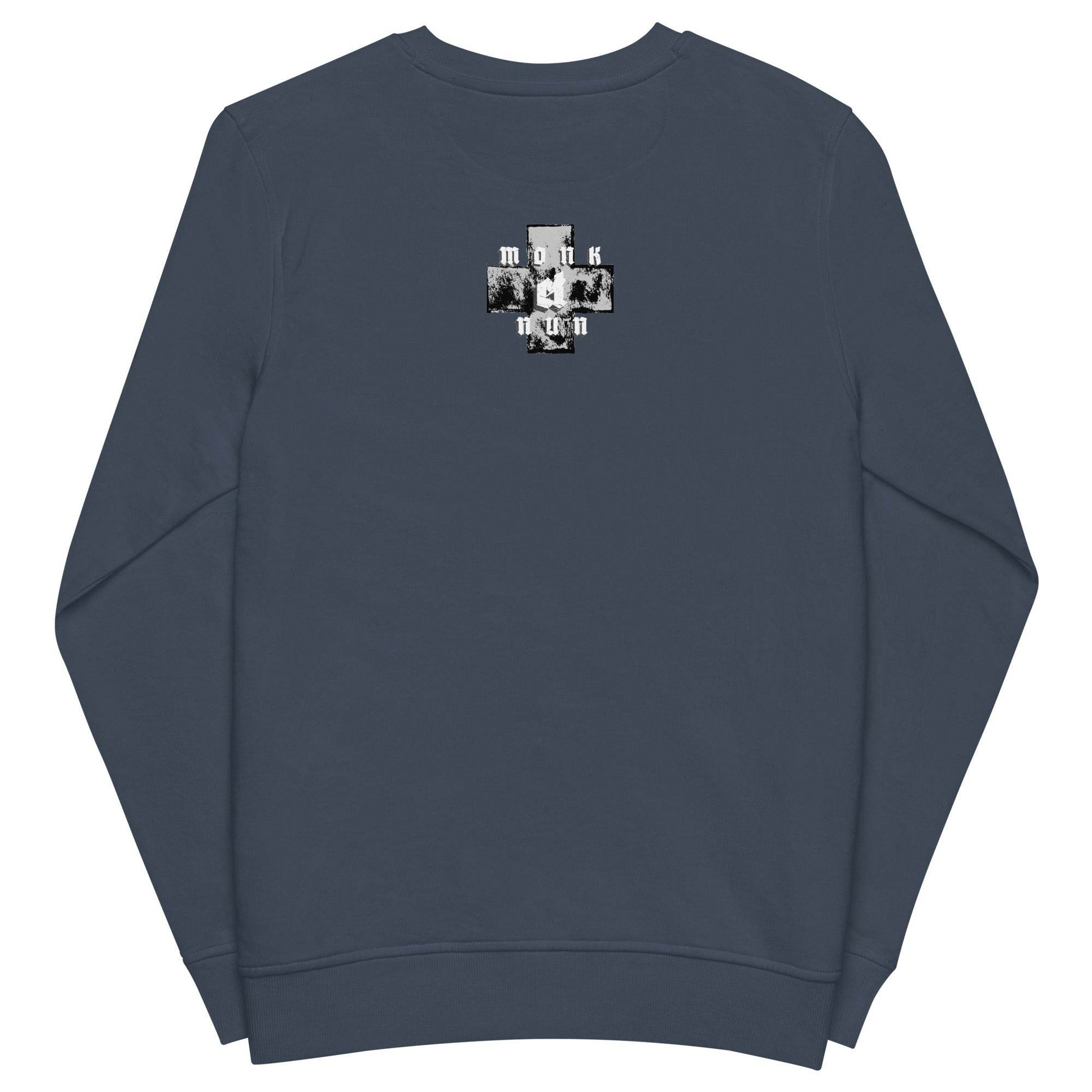 Unisex organic 80% cotton sweatshirt Always think positive - Monk&Nun UnisexClothing