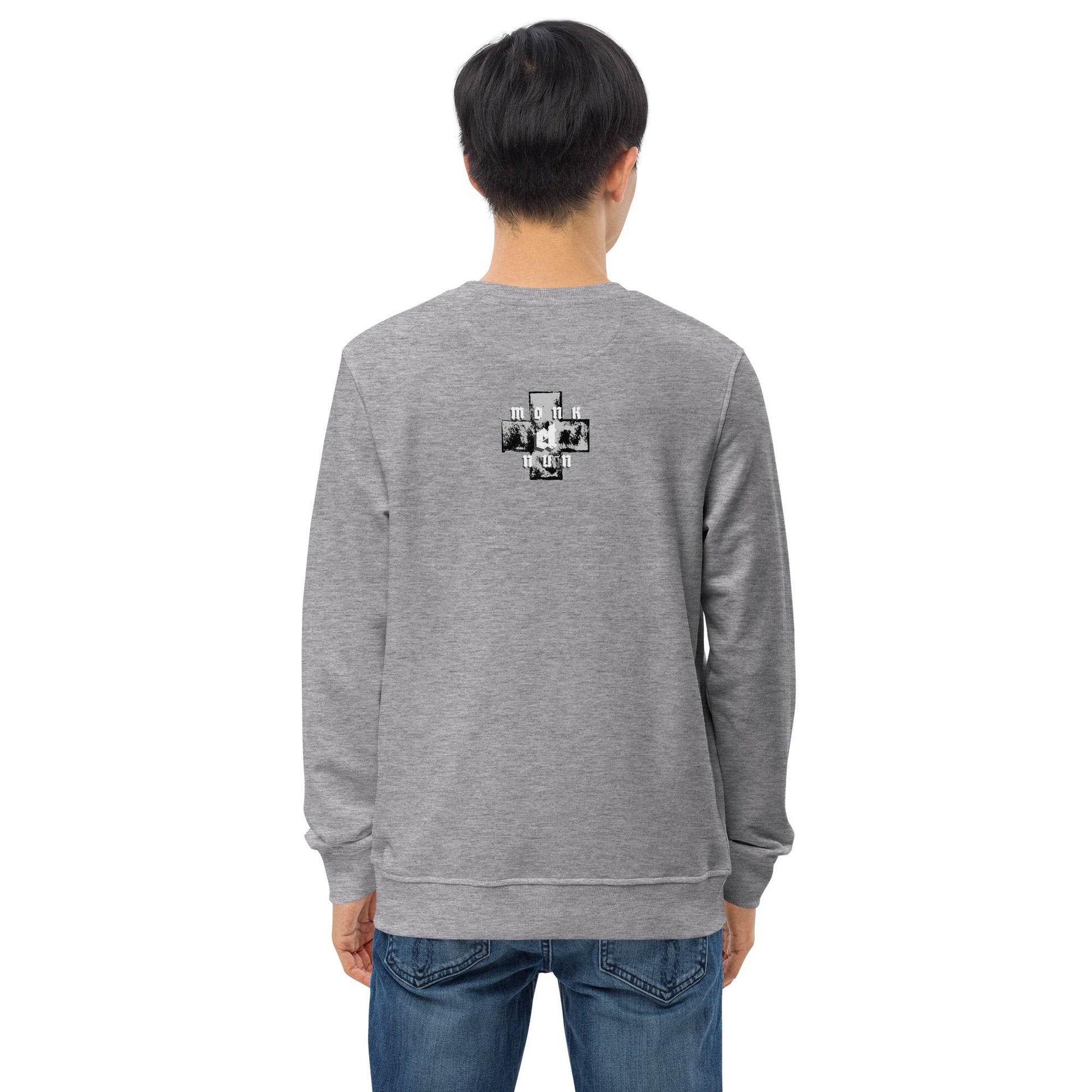 Unisex organic 80% cotton sweatshirt Always think positive - Monk&Nun UnisexClothing
