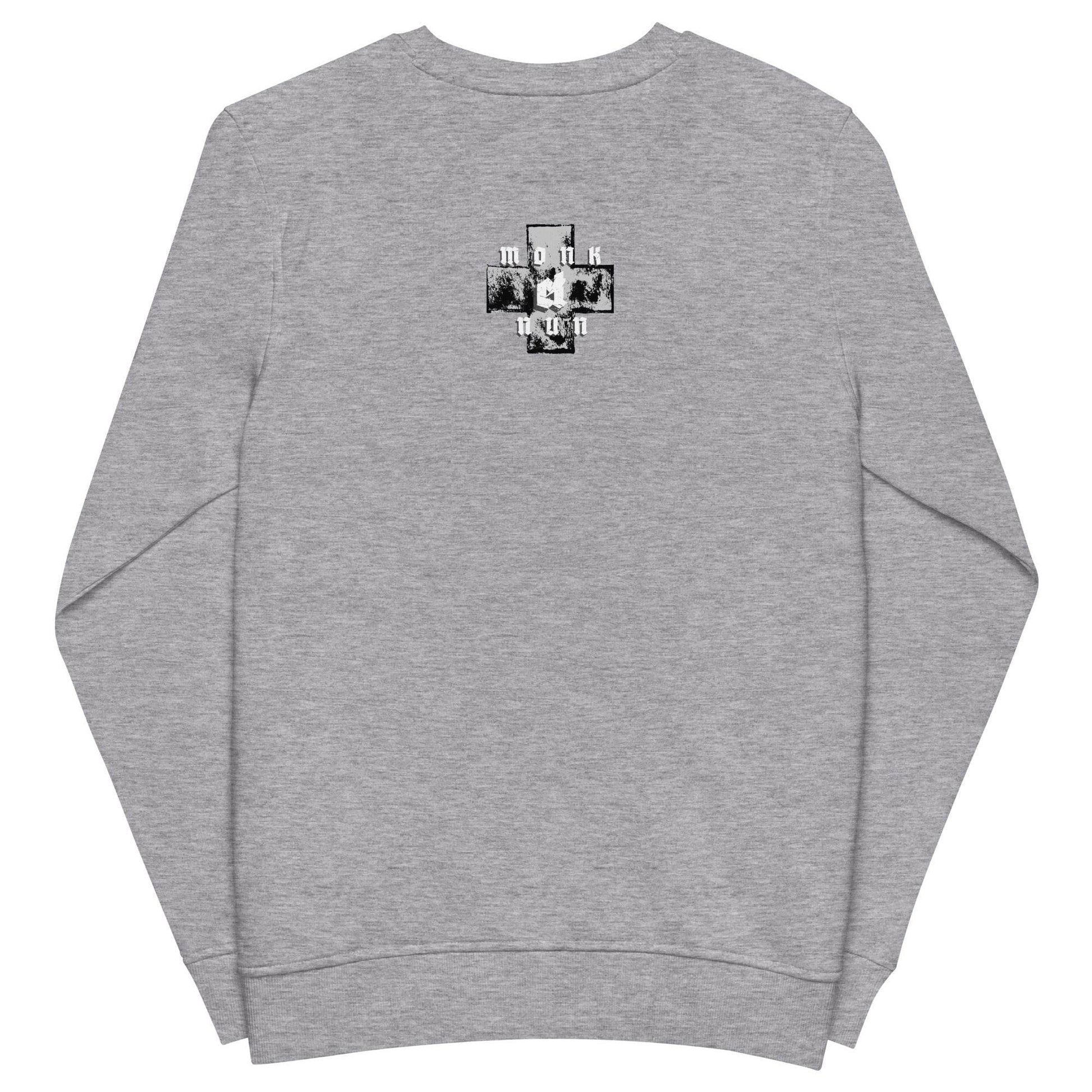 Unisex organic 80% cotton sweatshirt Always think positive - Monk&Nun UnisexClothing