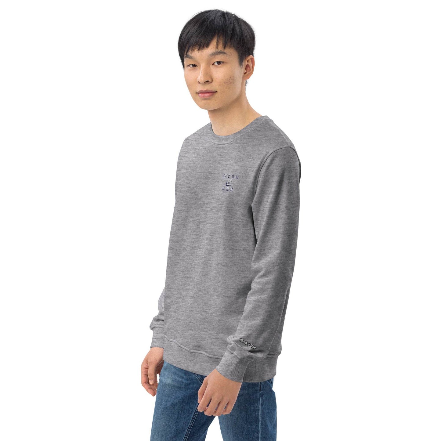 Unisex organic 80% cotton sweatshirt Always think positive - Monk&Nun UnisexClothing