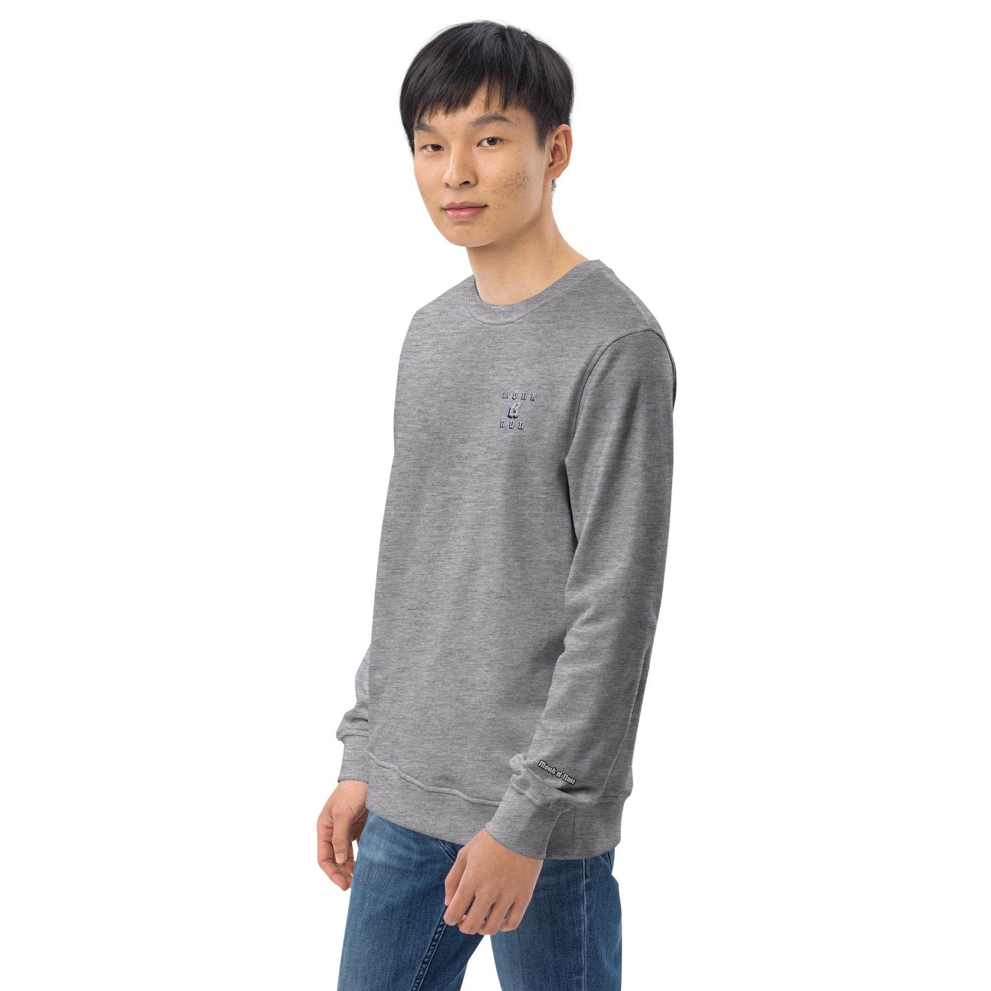 Unisex organic 80% cotton sweatshirt Always think positive - Monk&Nun UnisexClothing