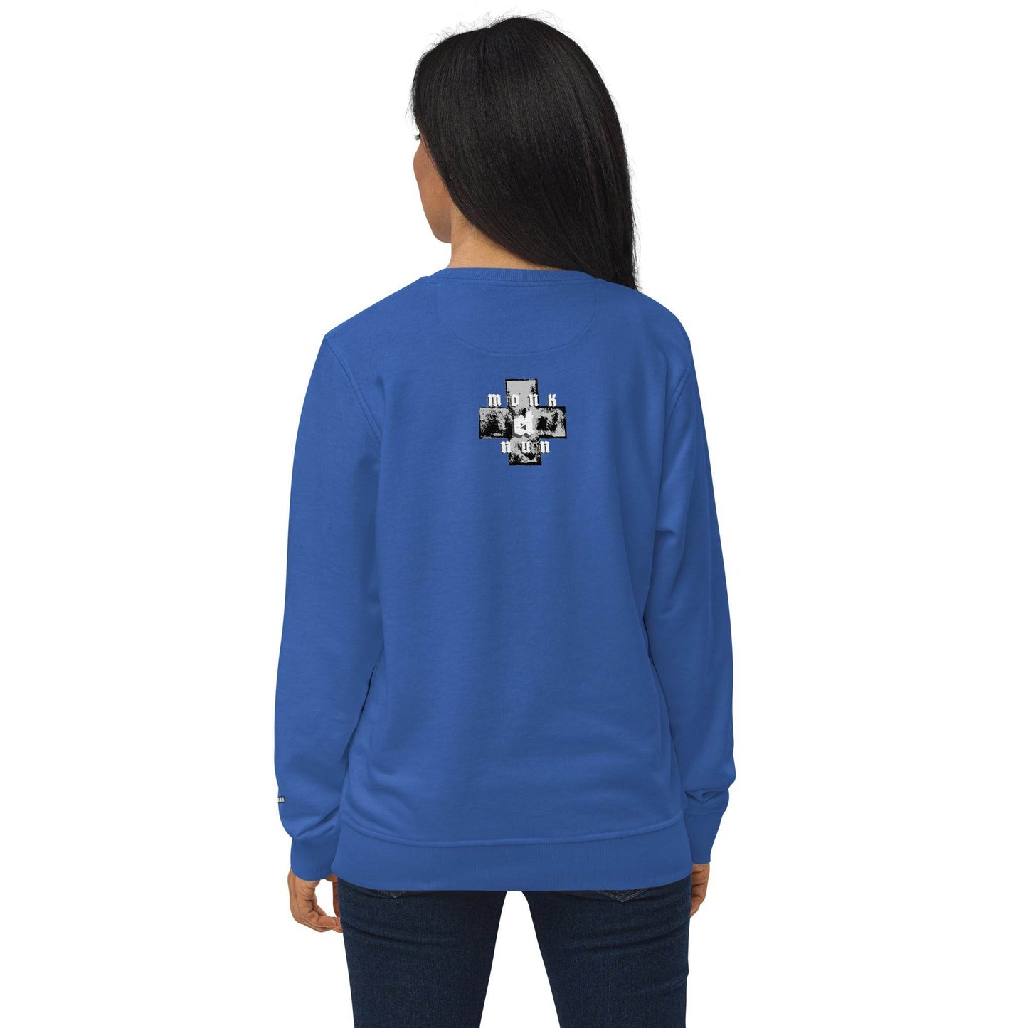 Unisex organic 80% cotton sweatshirt Always think positive - Monk&Nun UnisexClothing