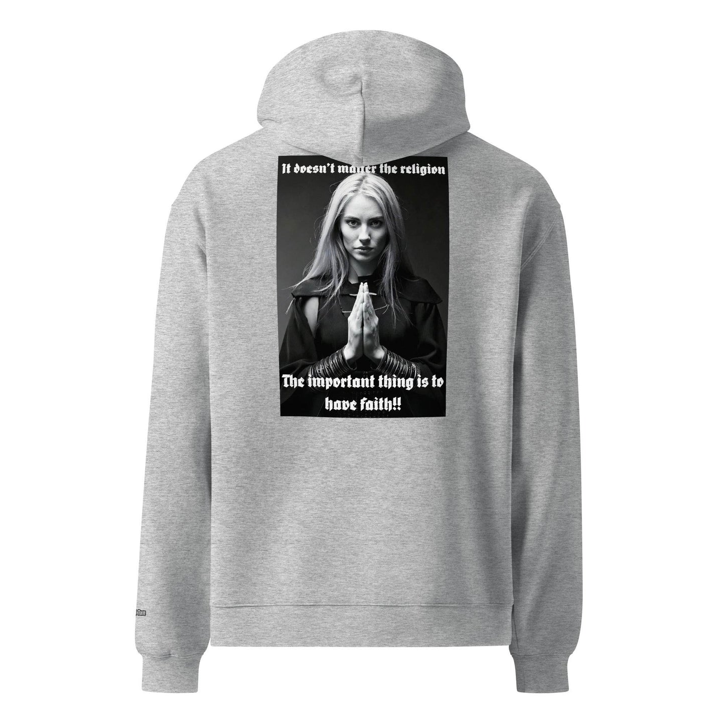 Unisex oversized 80% cotton Hoodie Design #3 - Monk&Nun UnisexClothing