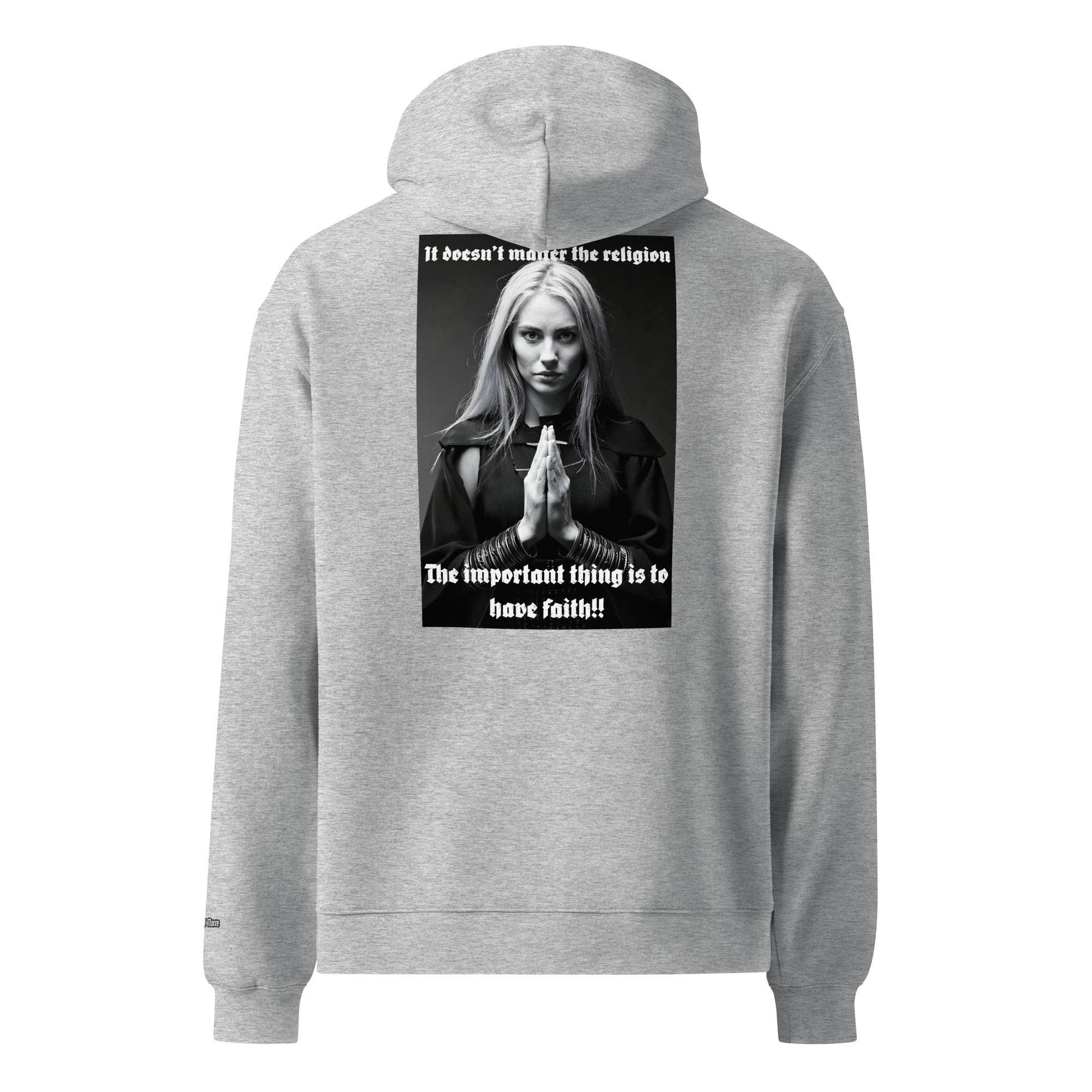 Unisex oversized 80% cotton Hoodie Design #3 - Monk&Nun UnisexClothing