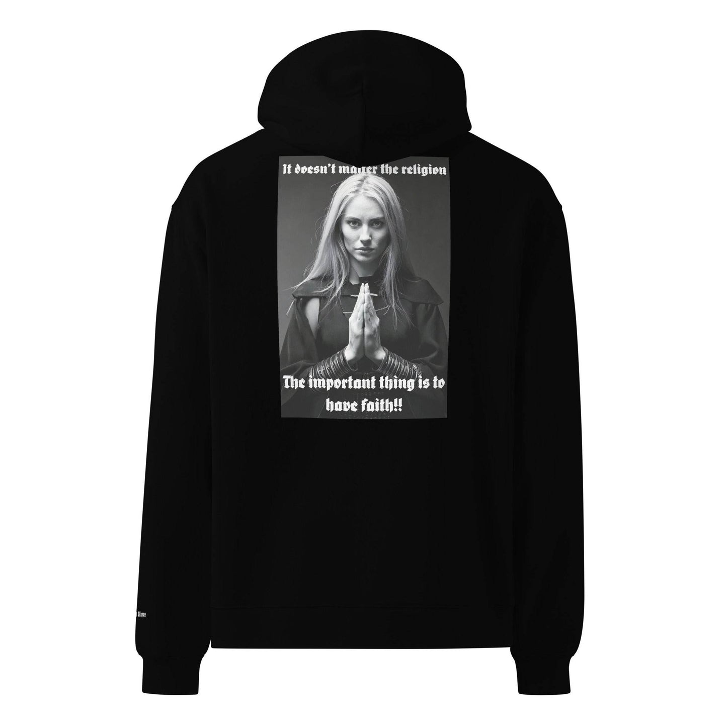 Unisex oversized 80% cotton Hoodie Design #3 - Monk&Nun UnisexClothing
