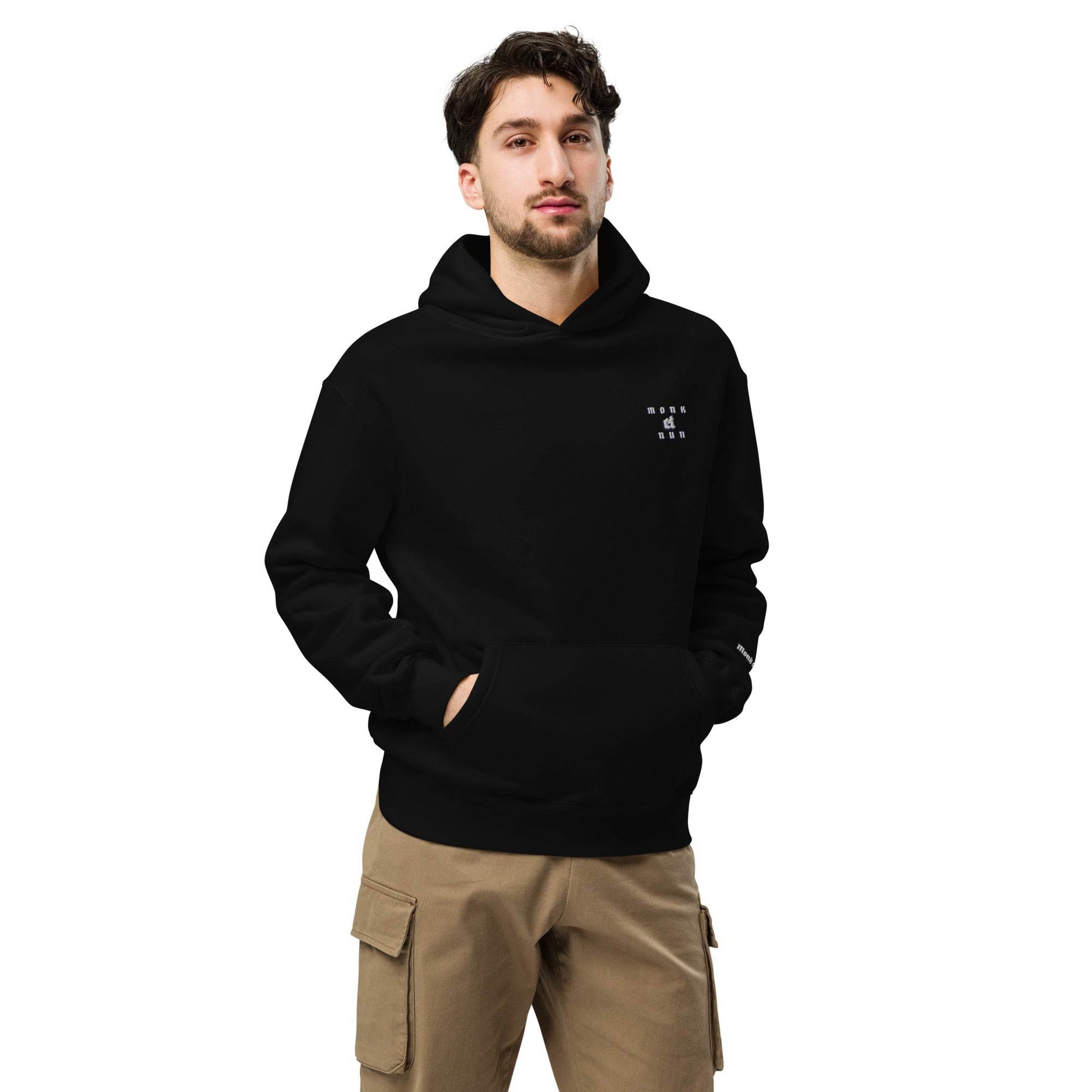 Unisex oversized 80% cotton Hoodie Design #3 - Monk&Nun UnisexClothing