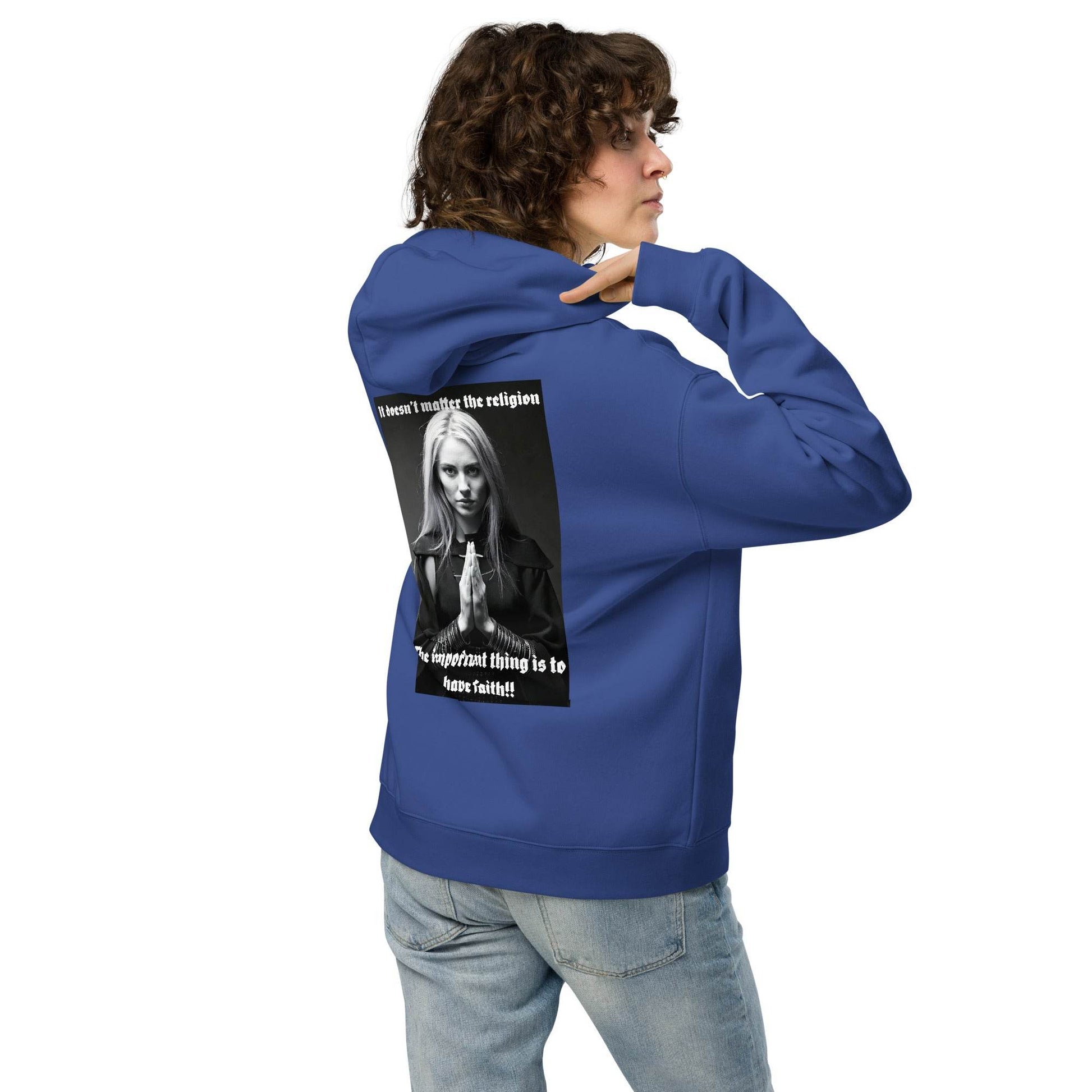 Unisex oversized 80% cotton Hoodie Design #3 - Monk&Nun UnisexClothing