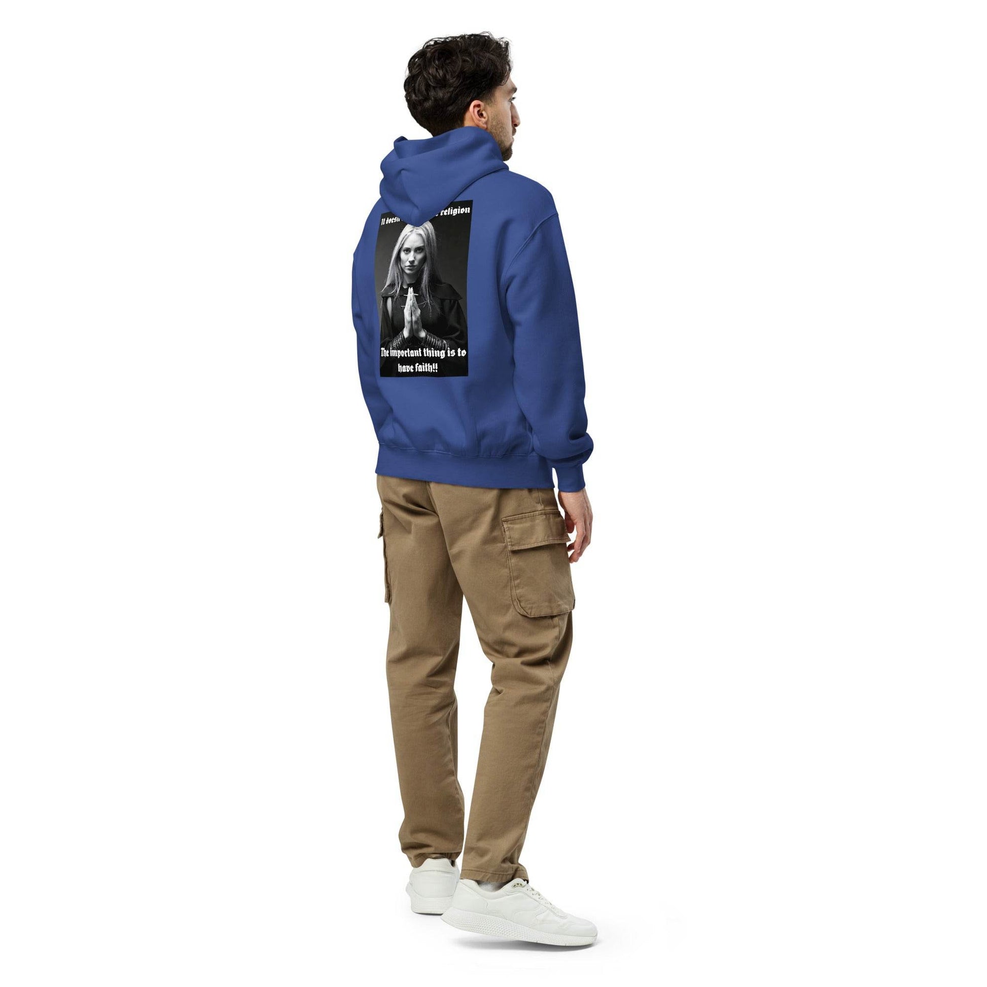 Unisex oversized 80% cotton Hoodie Design #3 - Monk&Nun UnisexClothing