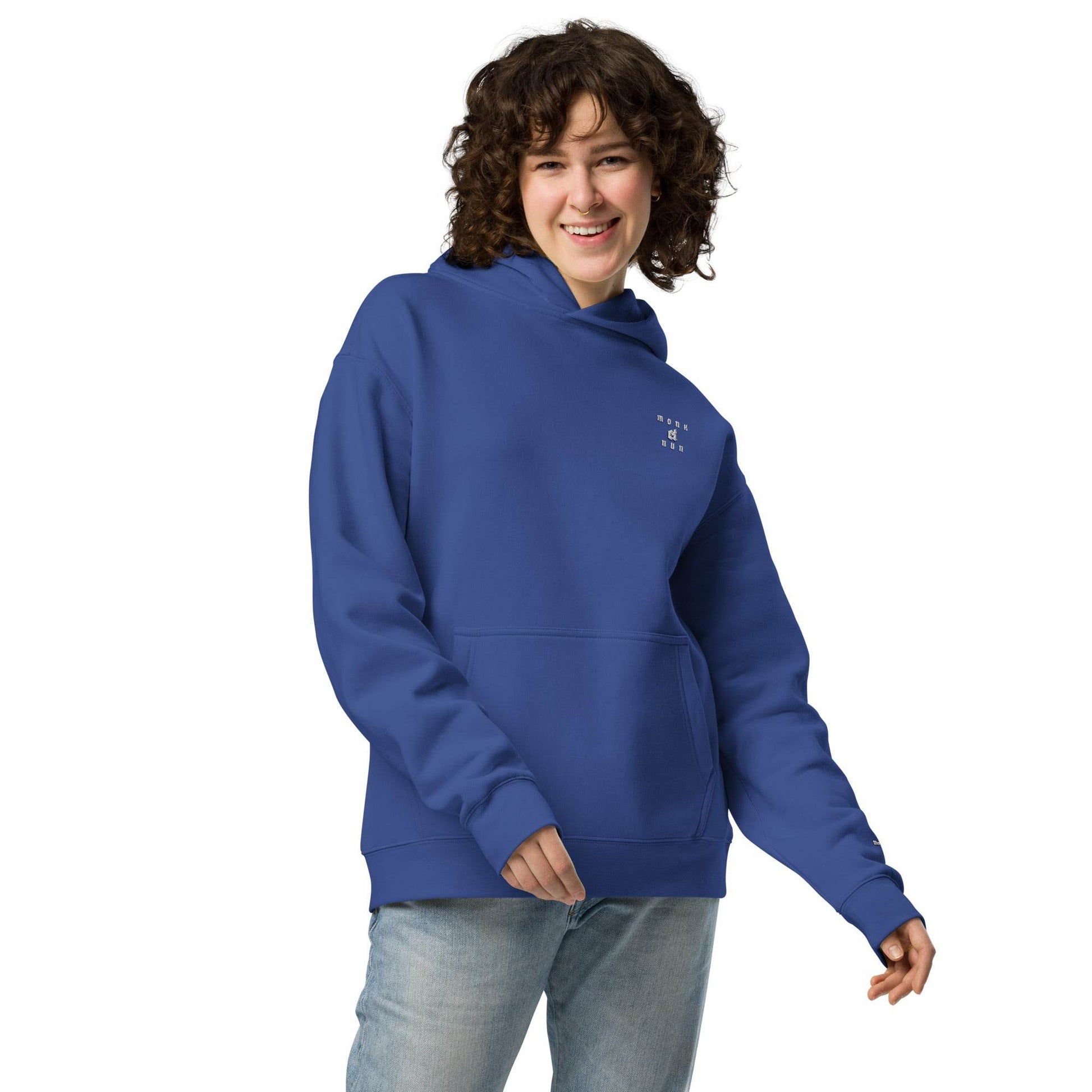 Unisex oversized 80% cotton Hoodie Design #3 - Monk&Nun UnisexClothing