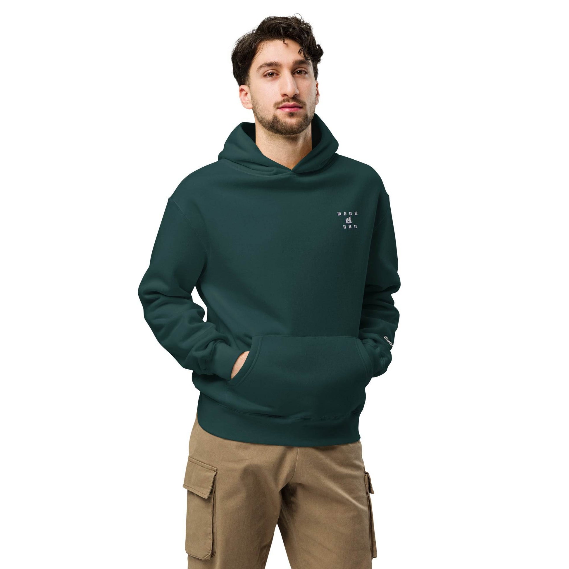 Unisex oversized 80% cotton Hoodie Design #3 - Monk&Nun UnisexClothing