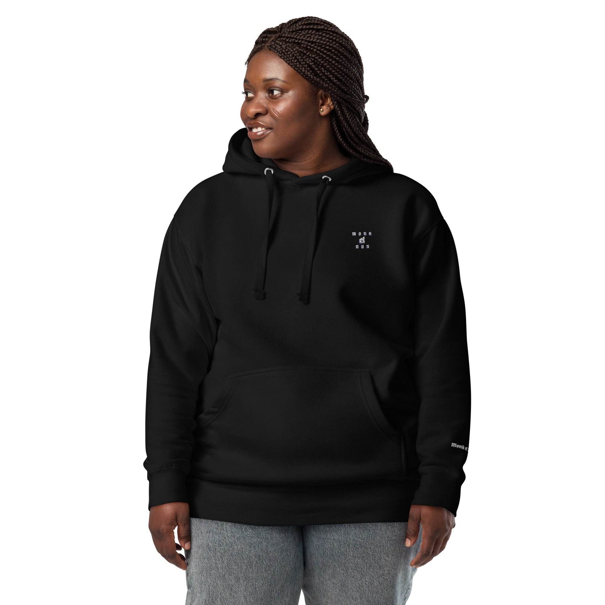 Unisex Premium 100% cotton Hoodie Always think positive - Monk&Nun UnisexClothing