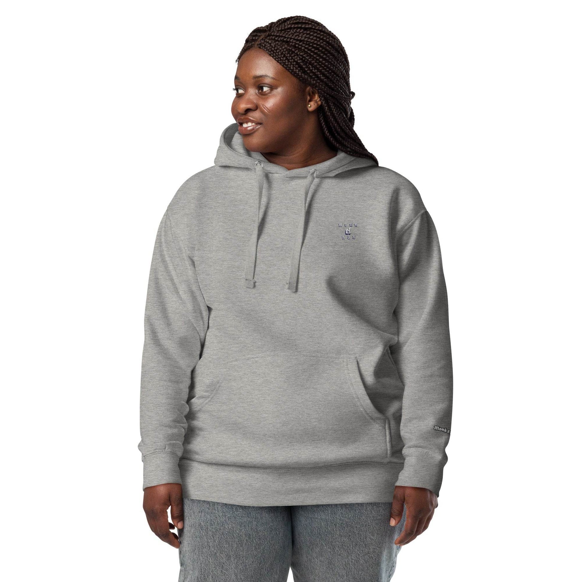 Unisex Premium 100% cotton Hoodie Always think positive - Monk&Nun UnisexClothing