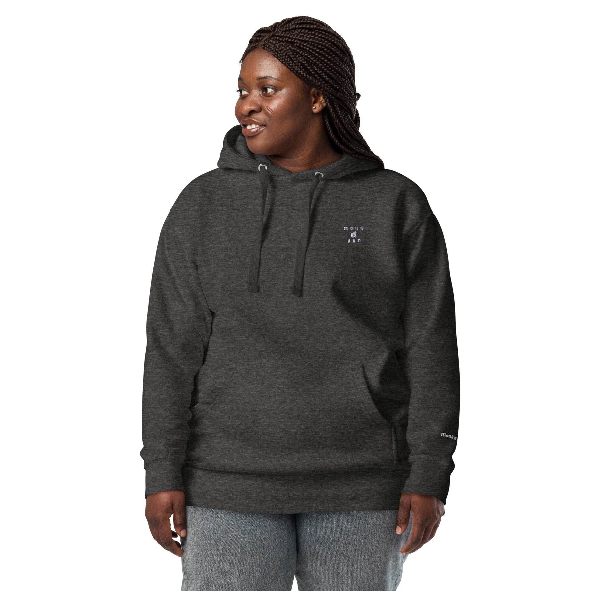 Unisex Premium 100% cotton Hoodie Always think positive - Monk&Nun UnisexClothing