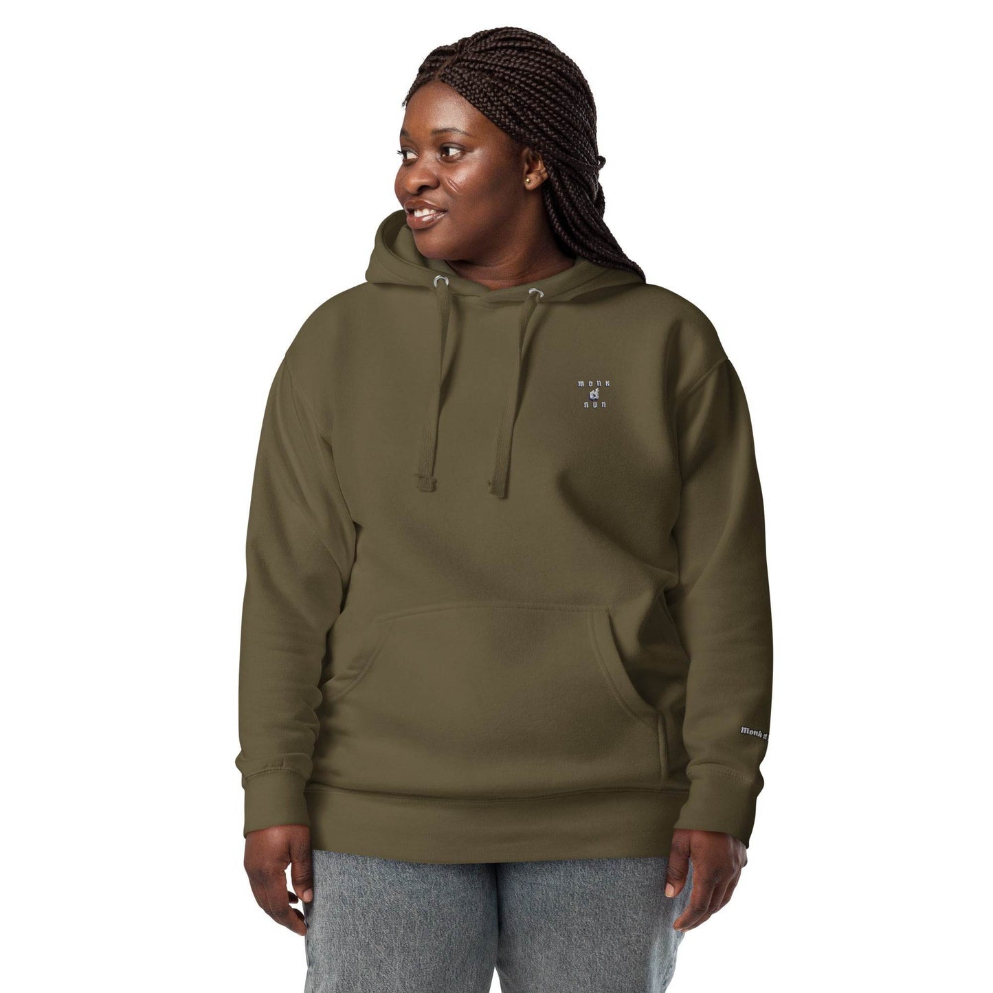 Unisex Premium 100% cotton Hoodie Always think positive - Monk&Nun UnisexClothing