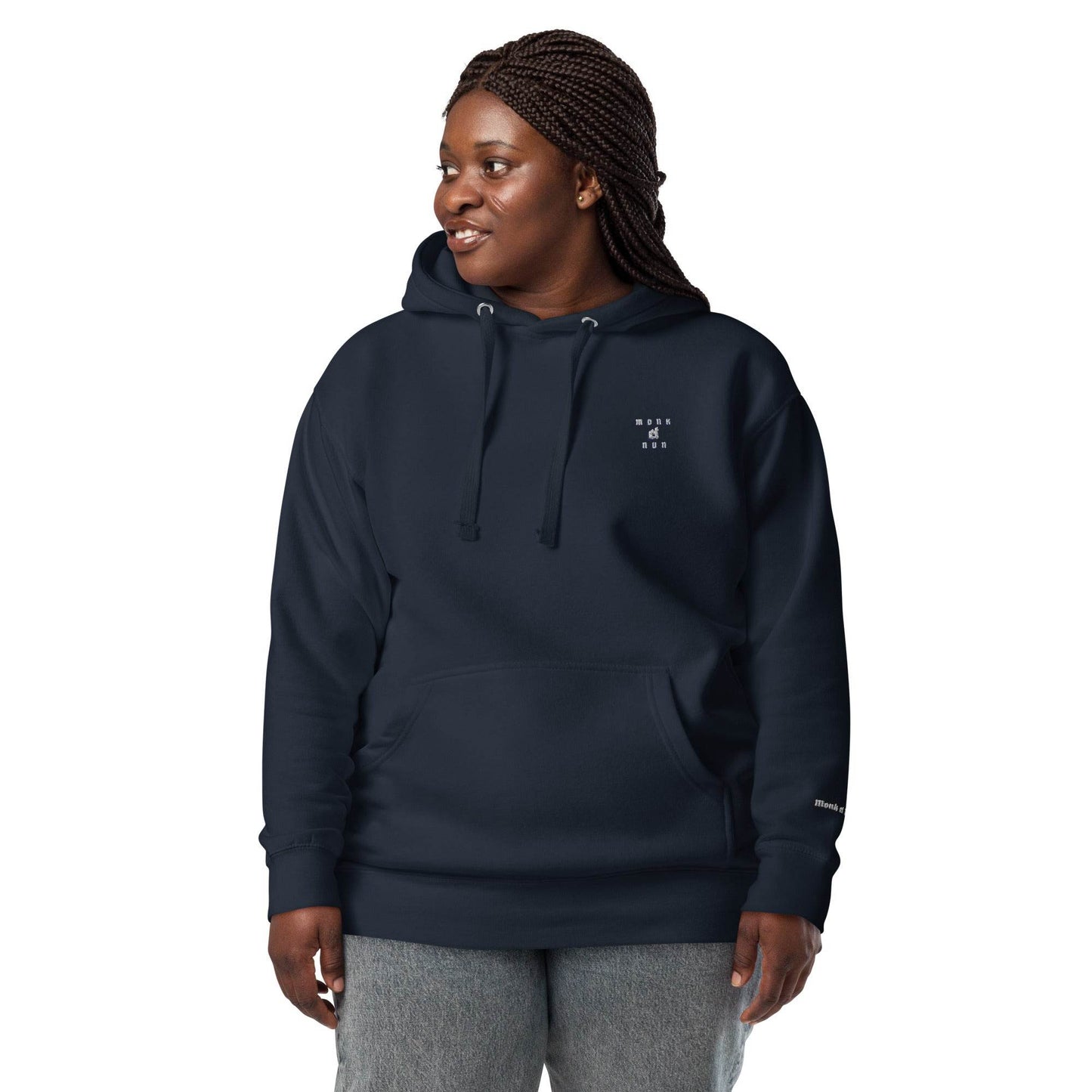 Unisex Premium 100% cotton Hoodie Always think positive - Monk&Nun UnisexClothing