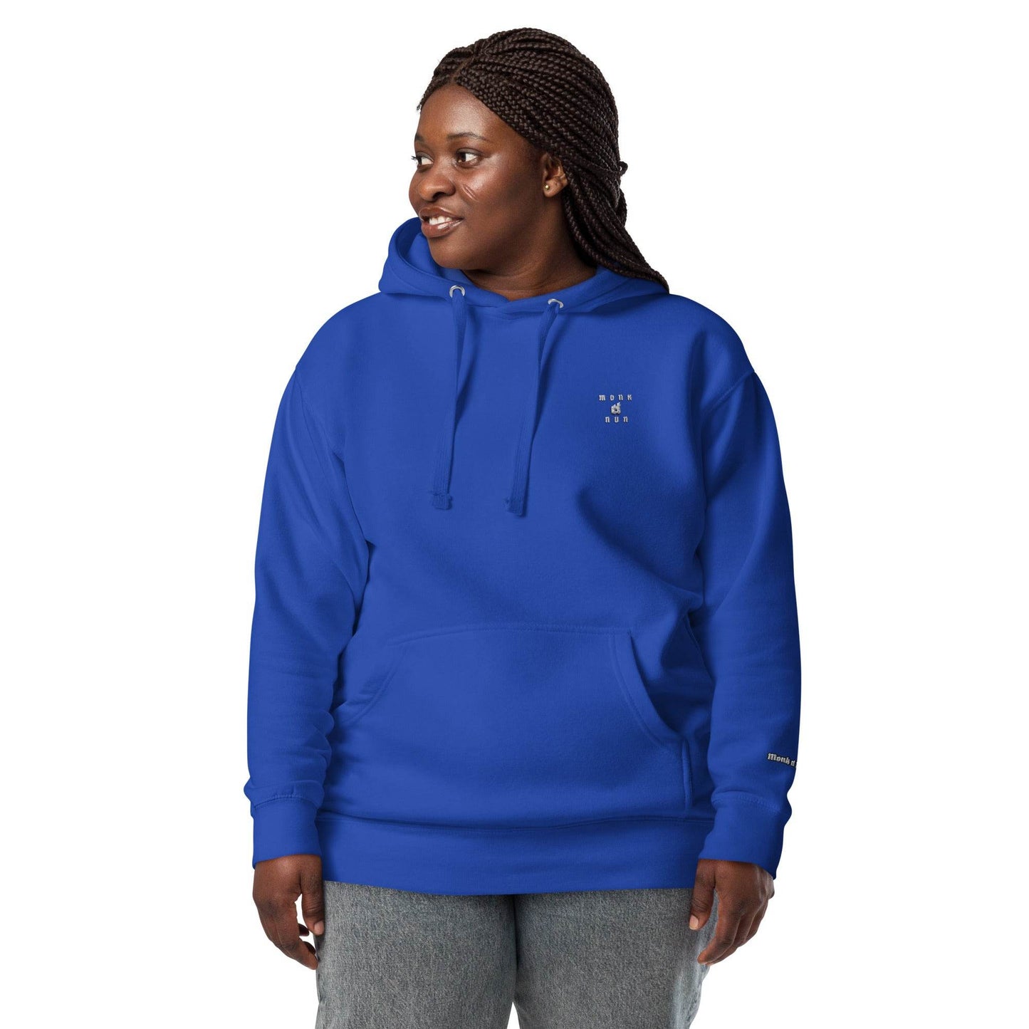 Unisex Premium 100% cotton Hoodie Always think positive - Monk&Nun UnisexClothing