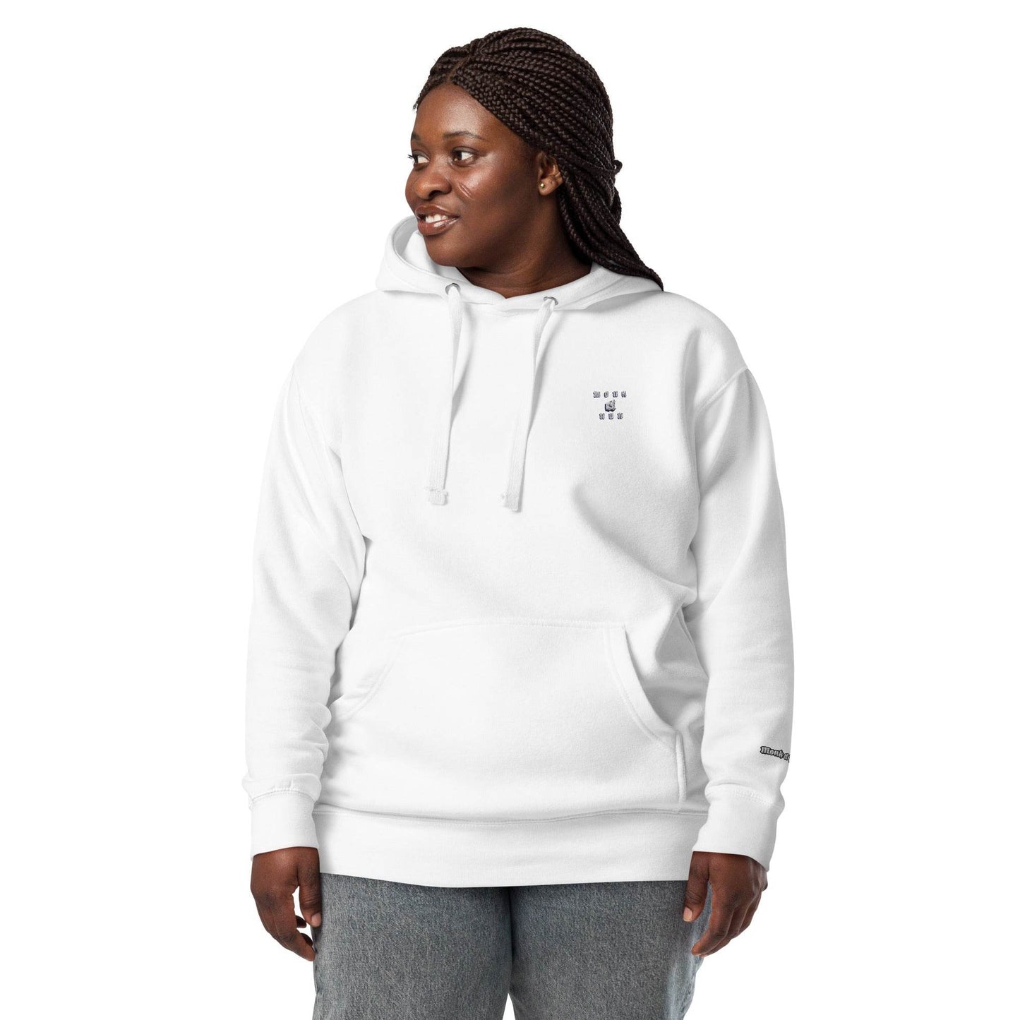 Unisex Premium 100% cotton Hoodie Always think positive - Monk&Nun UnisexClothing