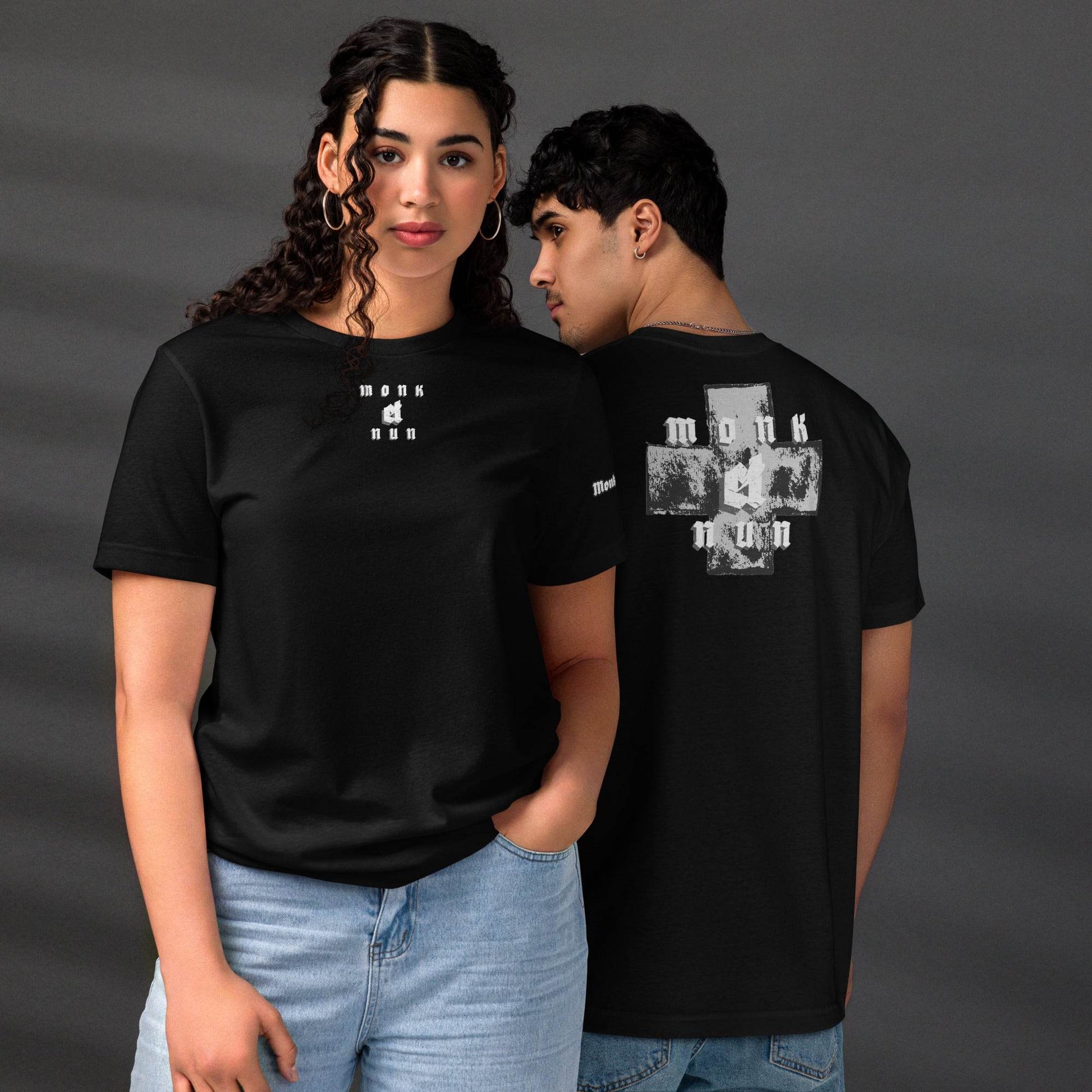 Unisex staple eco t-shirt Always think positive - Monk&Nun UnisexClothing