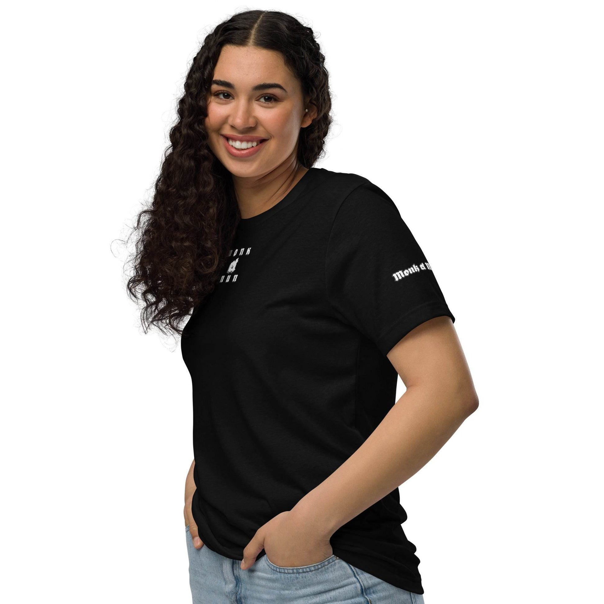 Unisex staple eco t-shirt Always think positive - Monk&Nun UnisexClothing