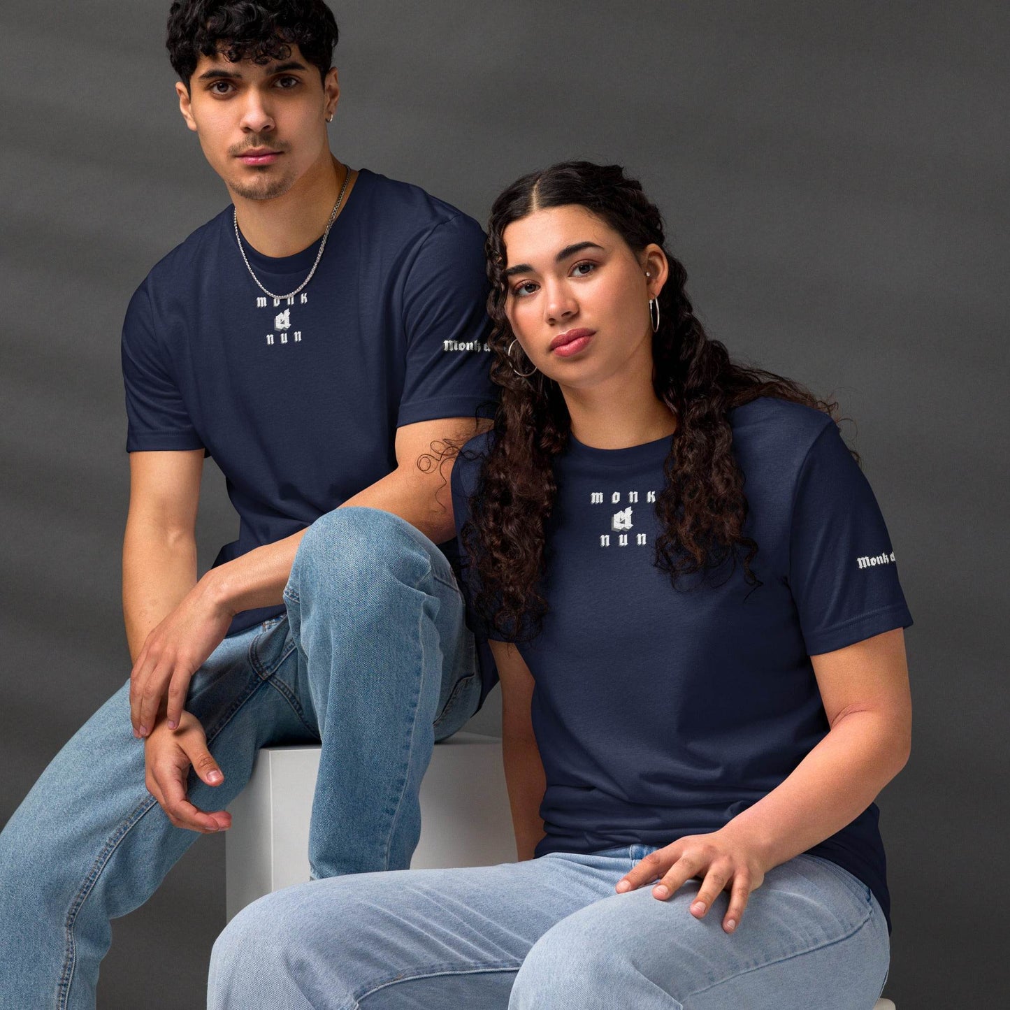 Unisex staple eco t-shirt Always think positive - Monk&Nun UnisexClothing