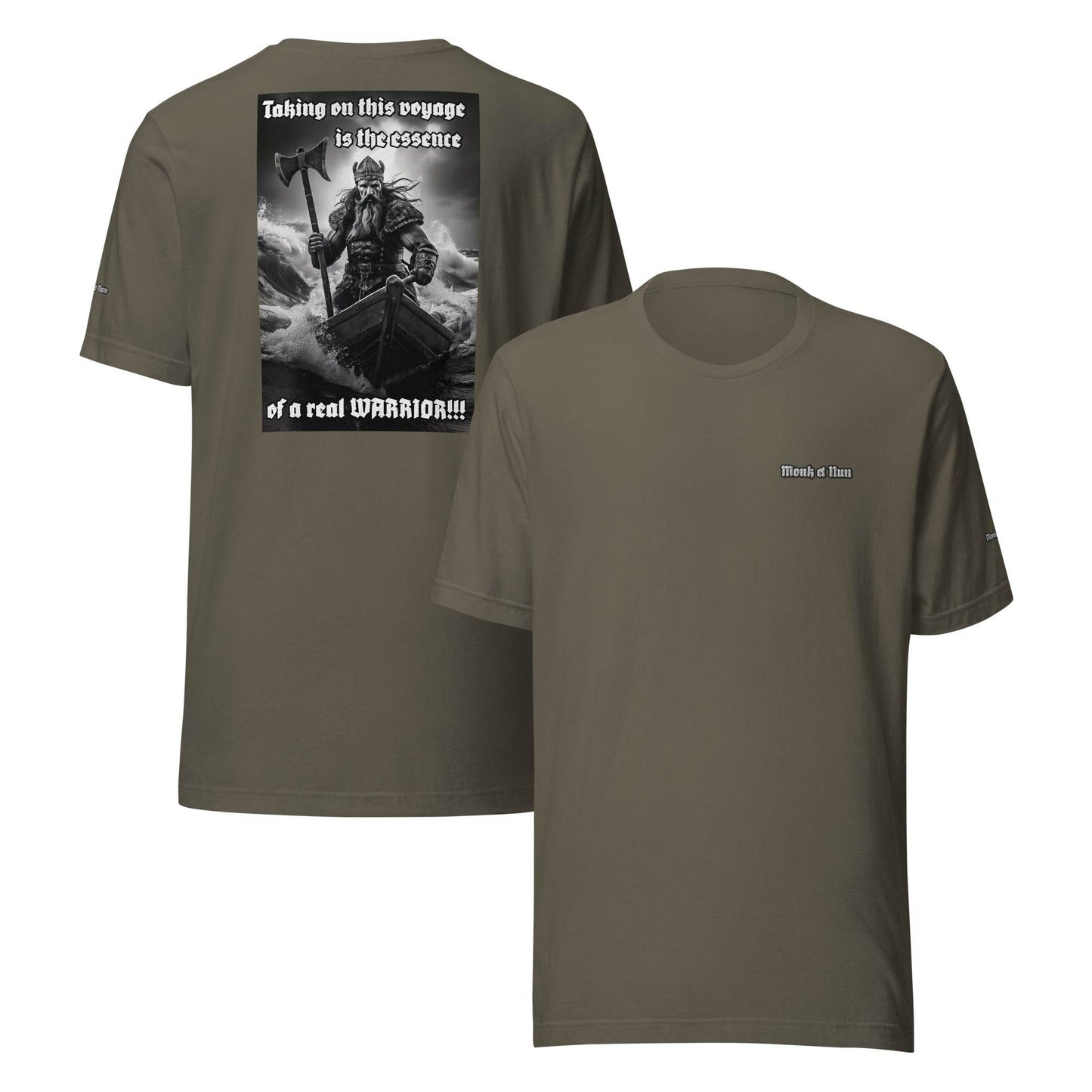 Unisex 100% combed and ring-spun cotton t-shirt Design #12 - Monk&Nun UnisexClothing