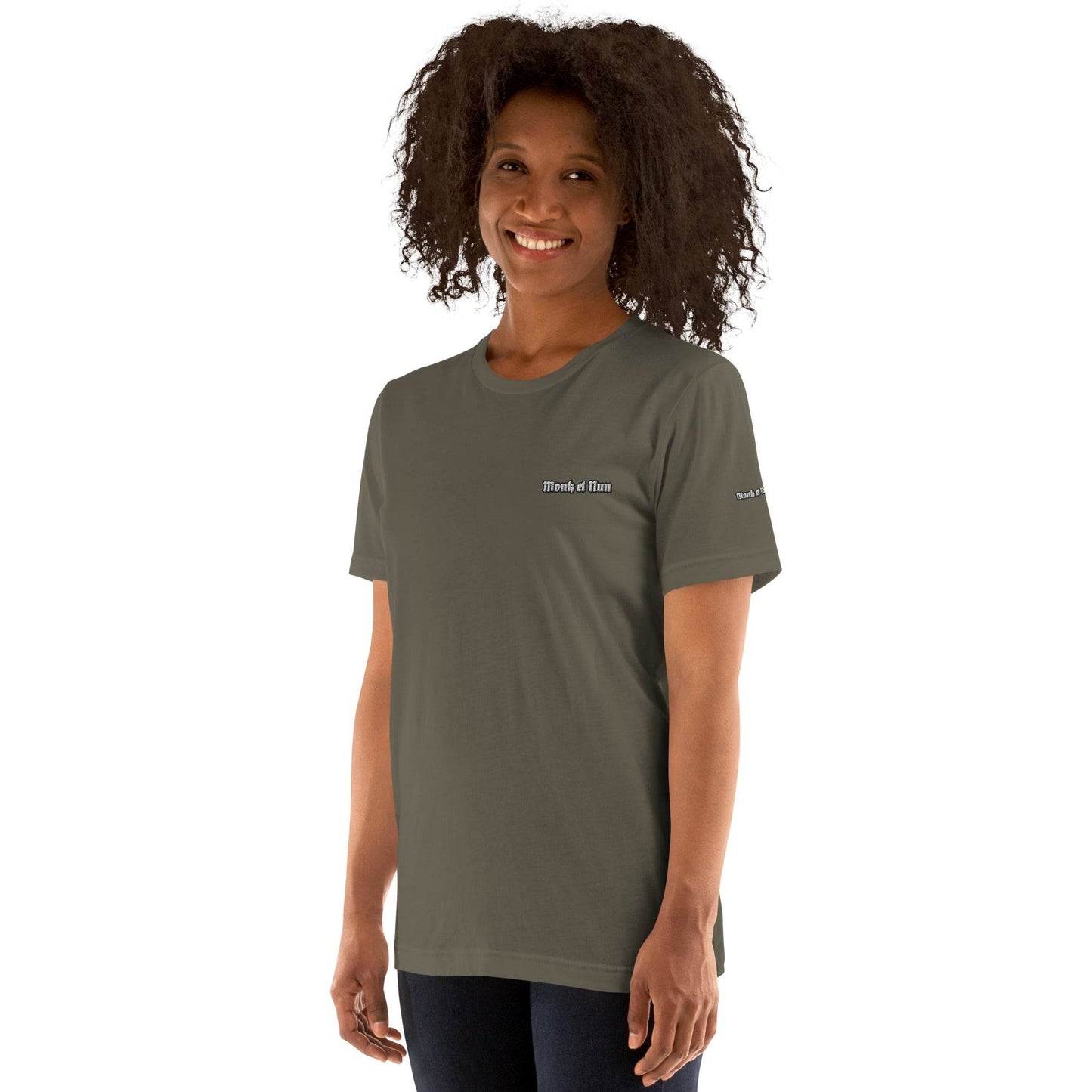 Unisex 100% combed and ring-spun cotton t-shirt Design #12 - Monk&Nun UnisexClothing