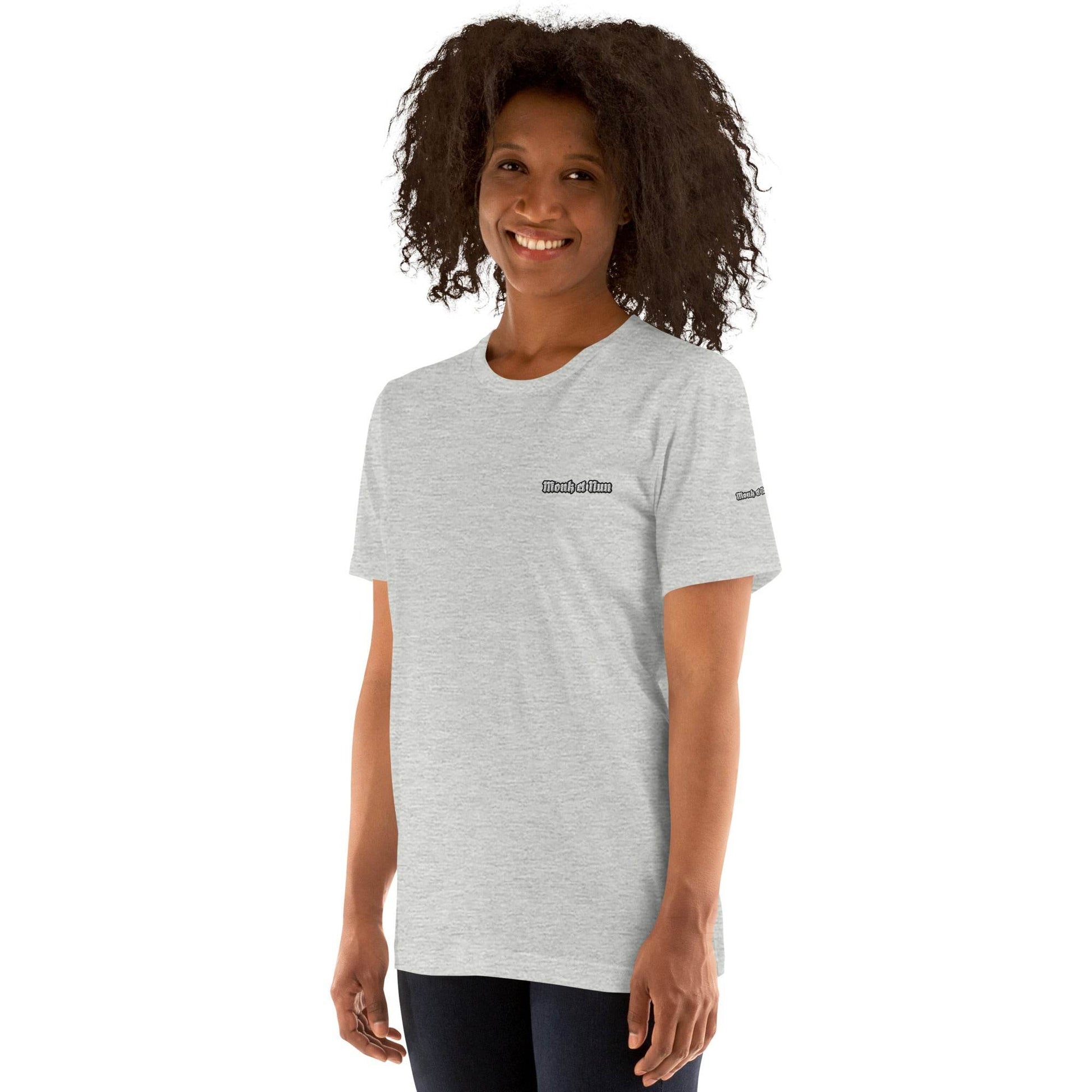 Unisex 100% combed and ring-spun cotton t-shirt Design #12 - Monk&Nun UnisexClothing