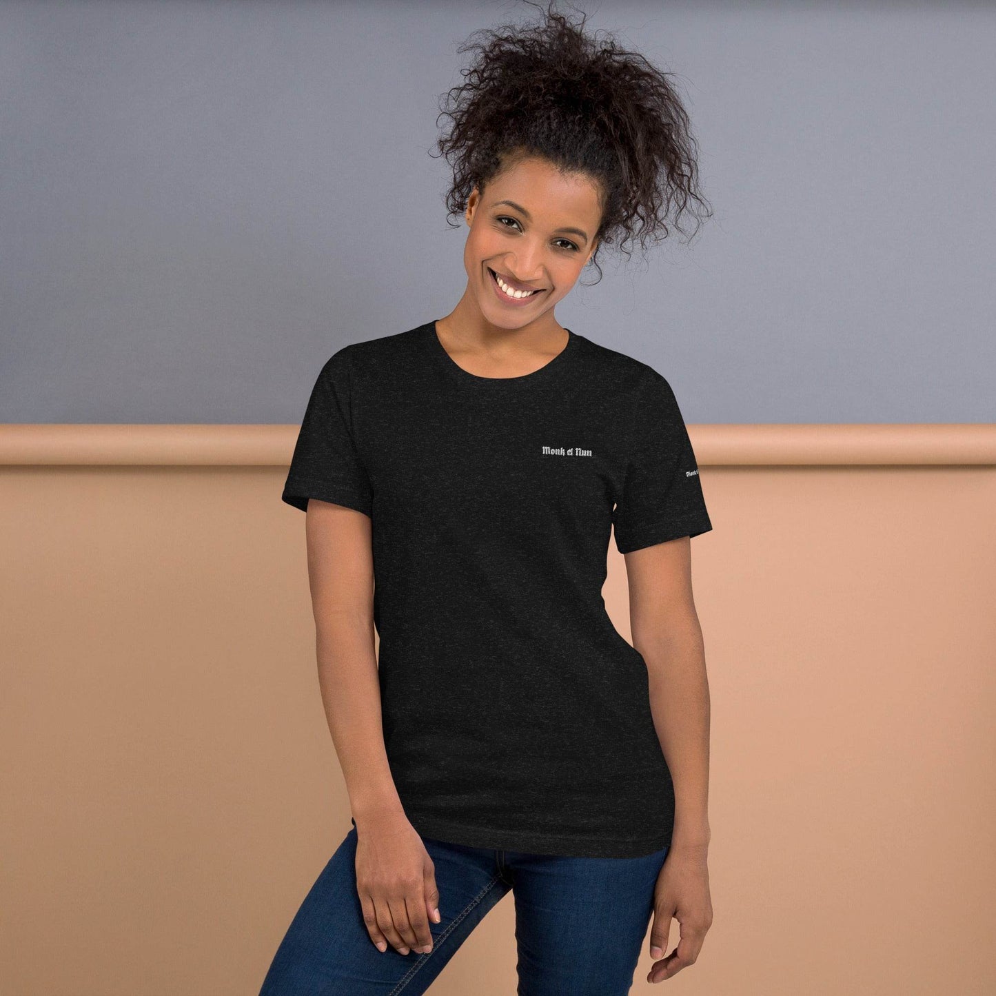 Unisex 100% combed and ring-spun cotton t-shirt Design #3 - Monk&Nun UnisexClothing